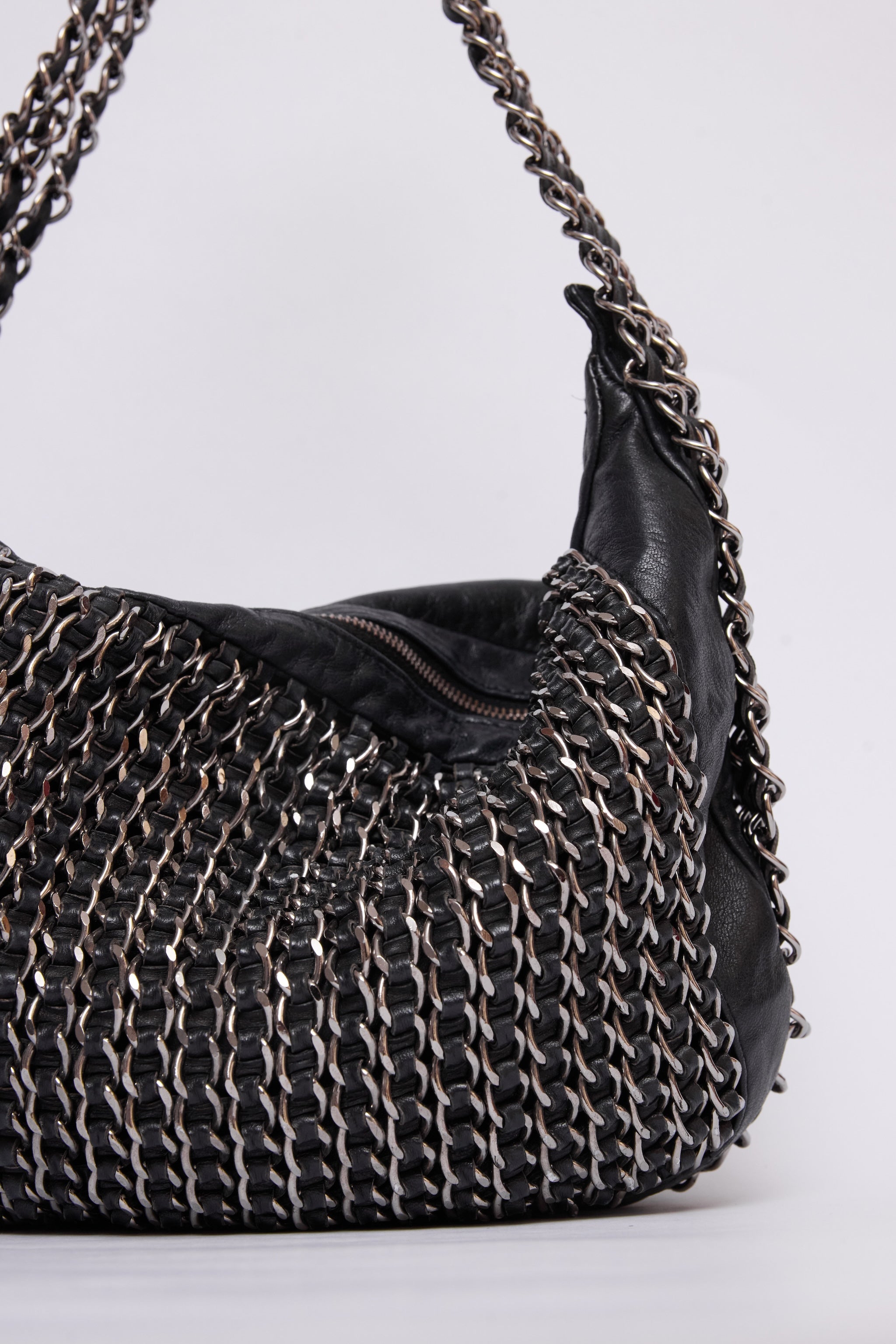 CHANEL TRIPLE CHAIN HOBO