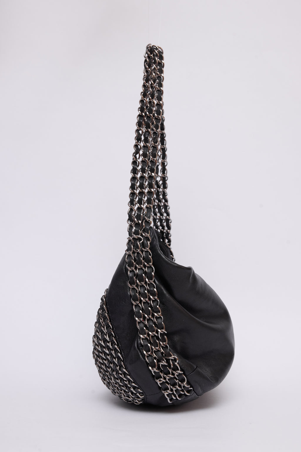 CHANEL TRIPLE CHAIN HOBO