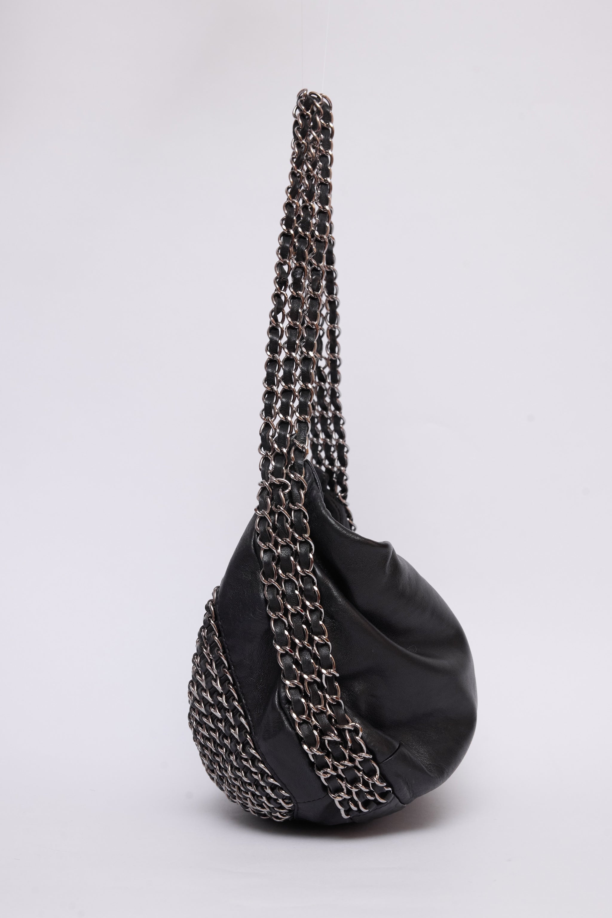 CHANEL TRIPLE CHAIN HOBO