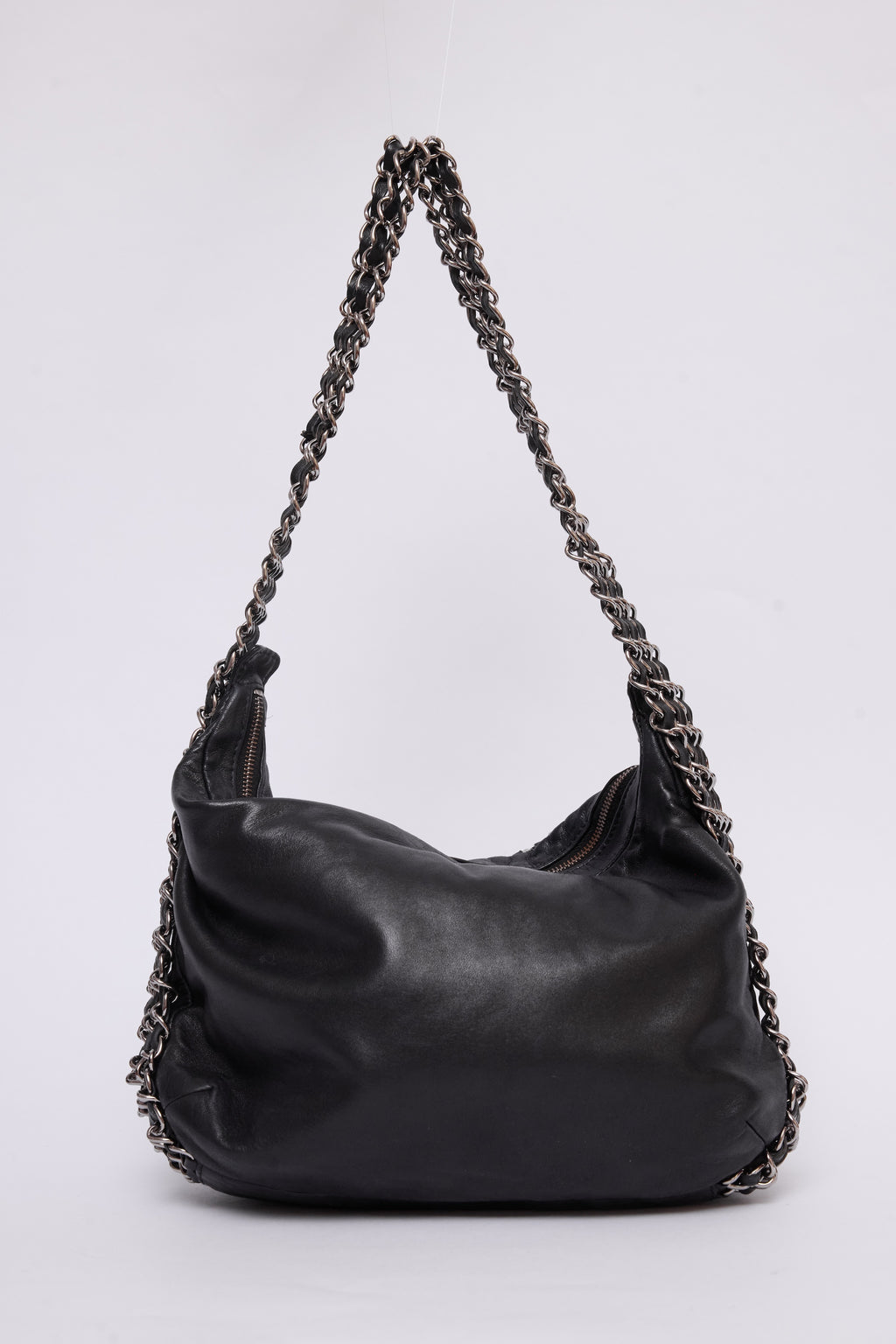 CHANEL TRIPLE CHAIN HOBO