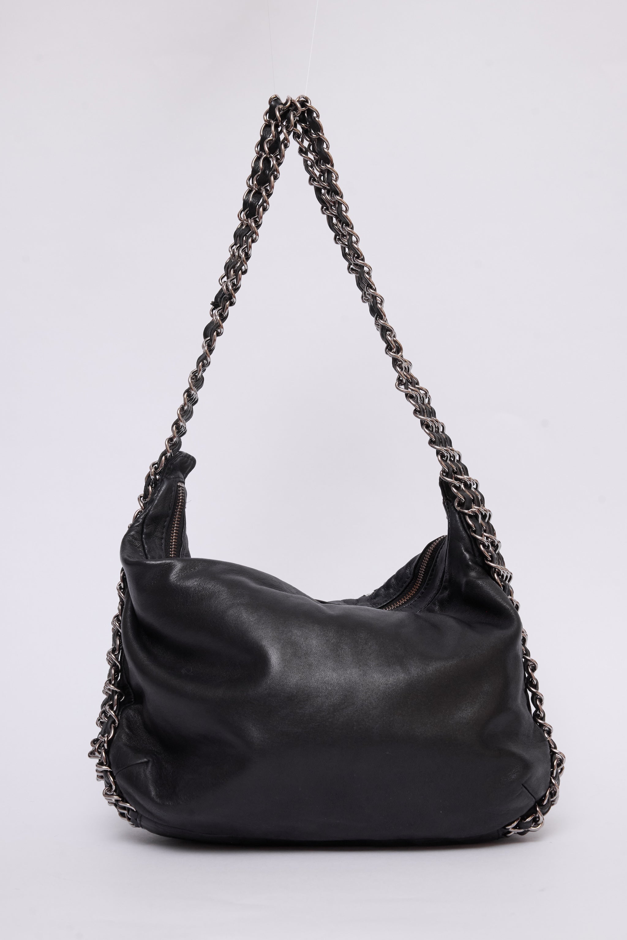 CHANEL TRIPLE CHAIN HOBO