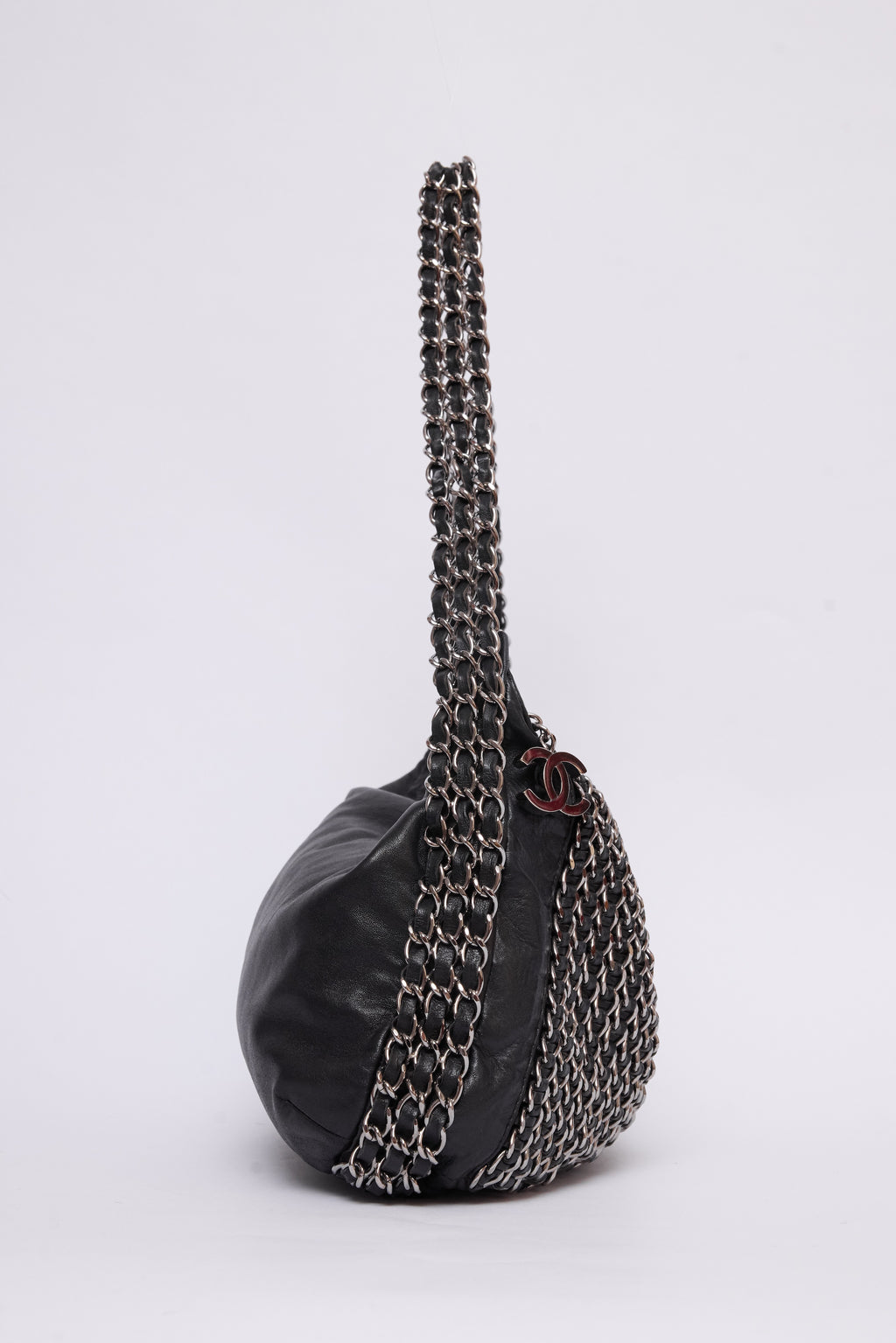 CHANEL TRIPLE CHAIN HOBO