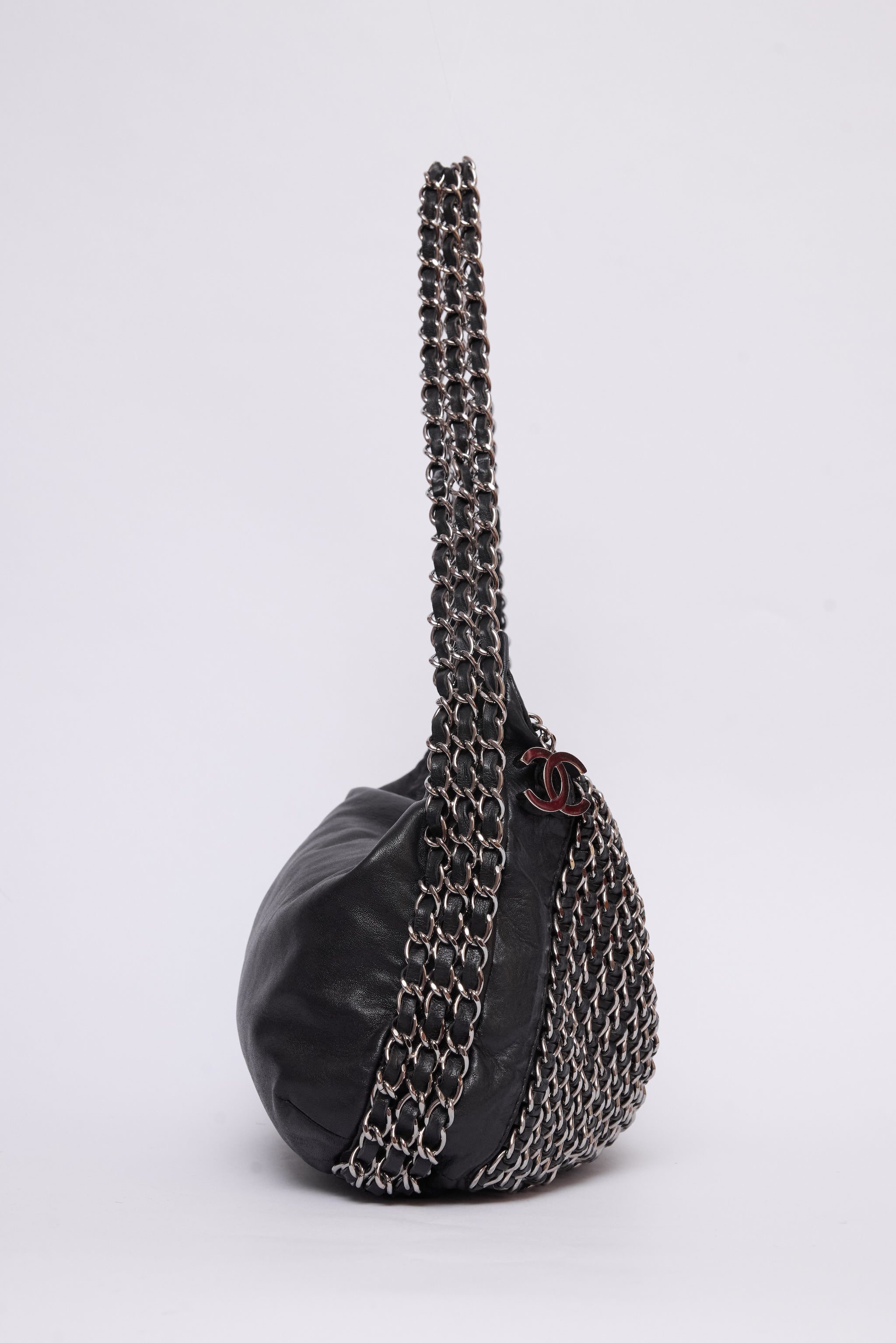 CHANEL TRIPLE CHAIN HOBO