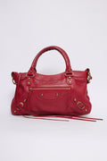 BALENCIAGA RED FIRST BAG