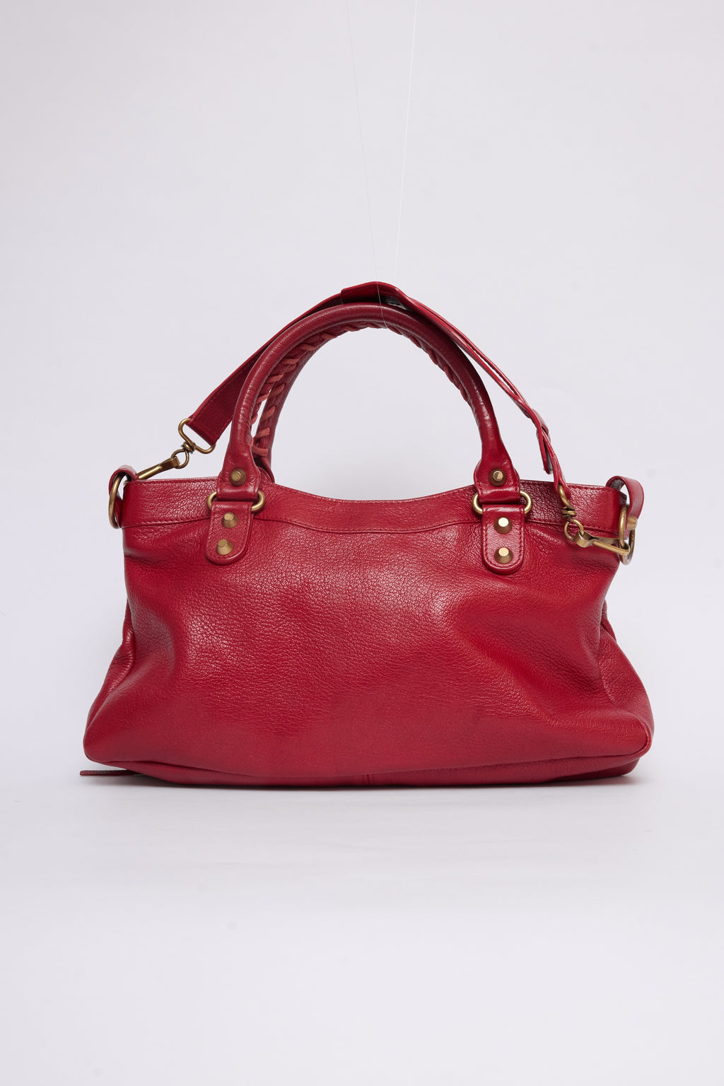 BALENCIAGA RED FIRST BAG