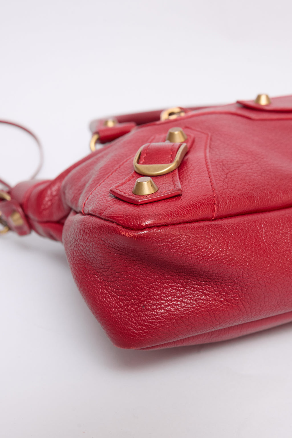 BALENCIAGA RED FIRST BAG