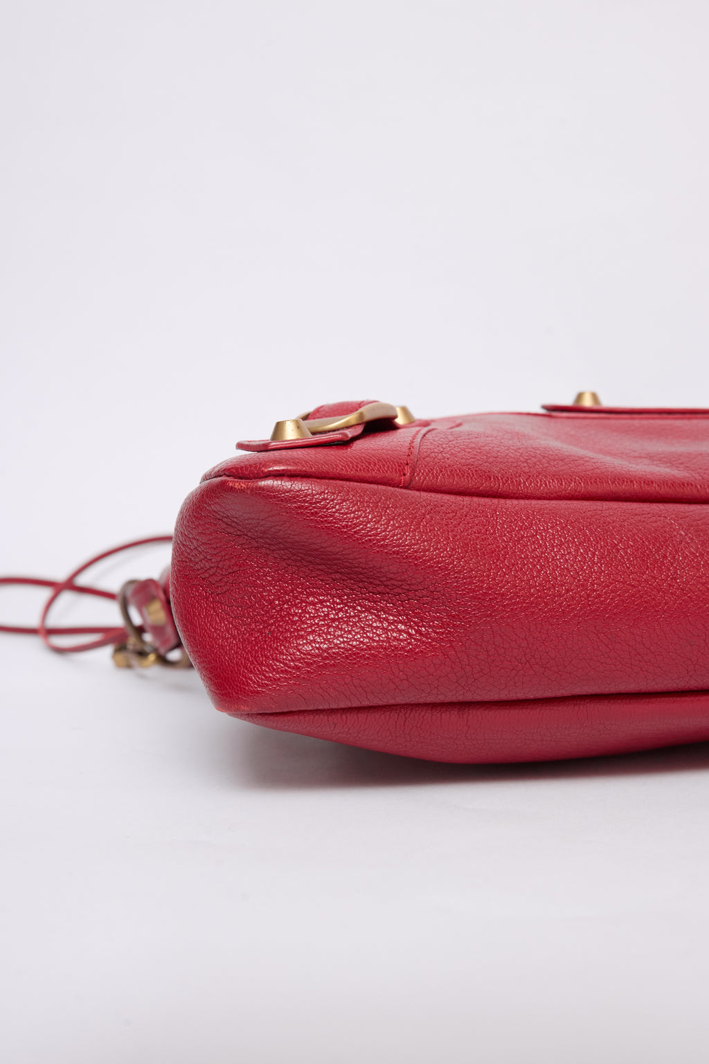 BALENCIAGA RED FIRST BAG