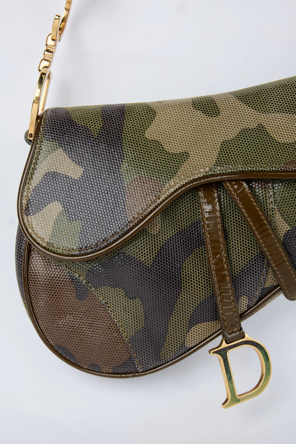 RARE DIOR CAMOFLAUGE MINI SADDLE