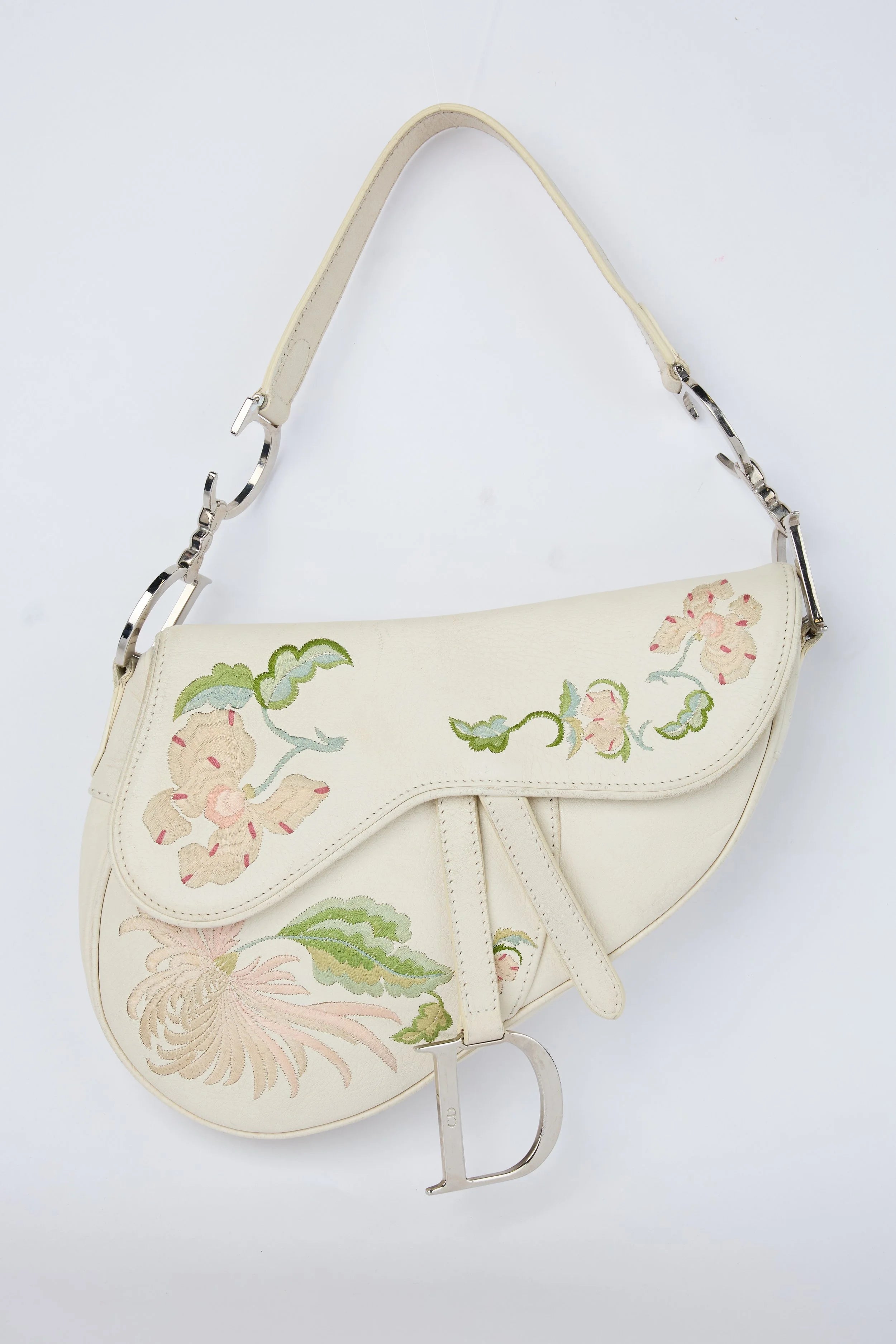 RARE DIOR ROMANTIC FLOWERS SADDLE