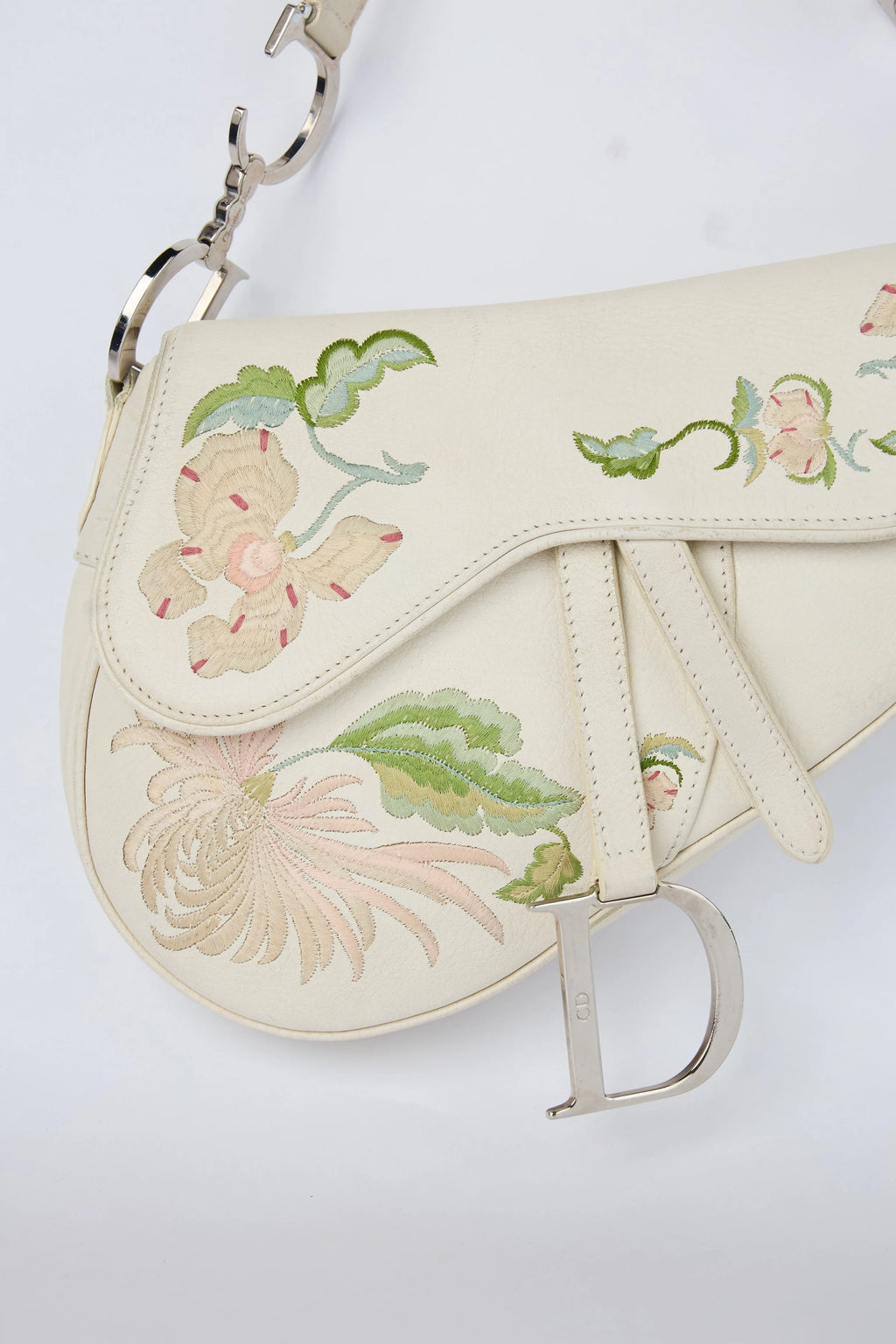 RARE DIOR ROMANTIC FLOWERS SADDLE