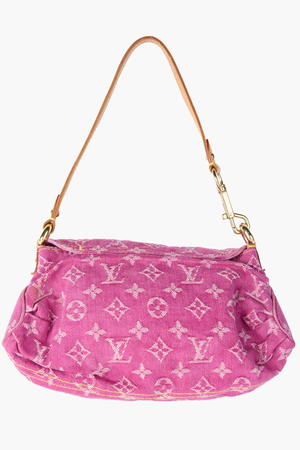 Louis Vuitton Monogram Pink Denim Pleaty