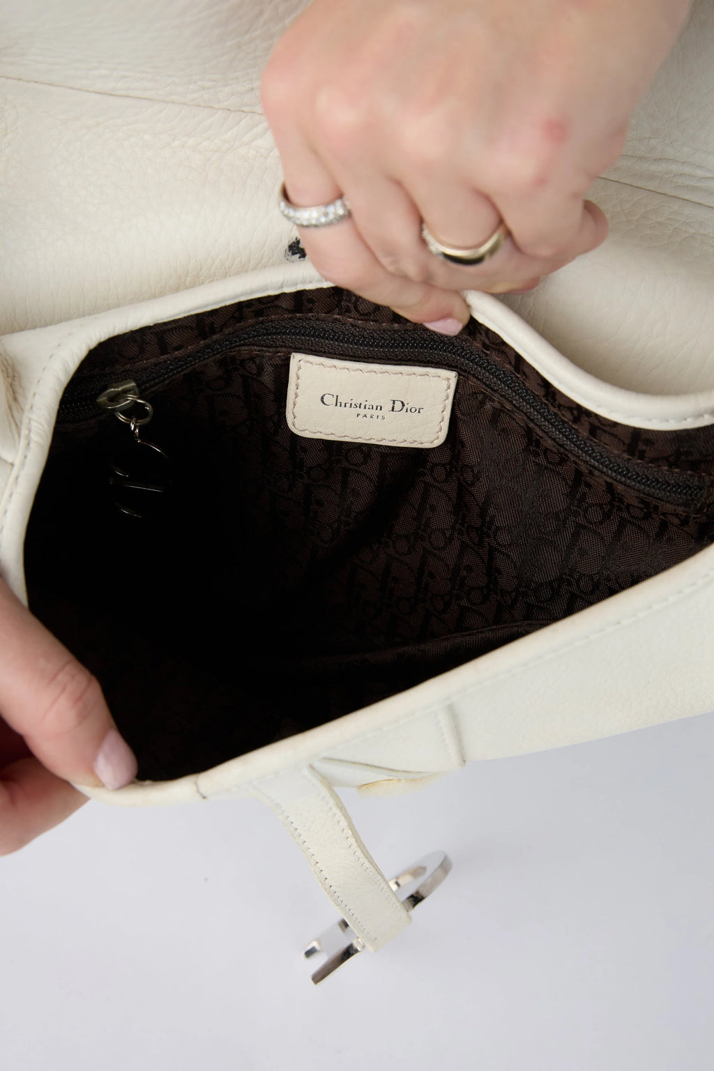 RARE DIOR ROMANTIC FLOWERS SADDLE