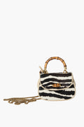 GUCCI Bamboo Turn Lock Leather Print bag