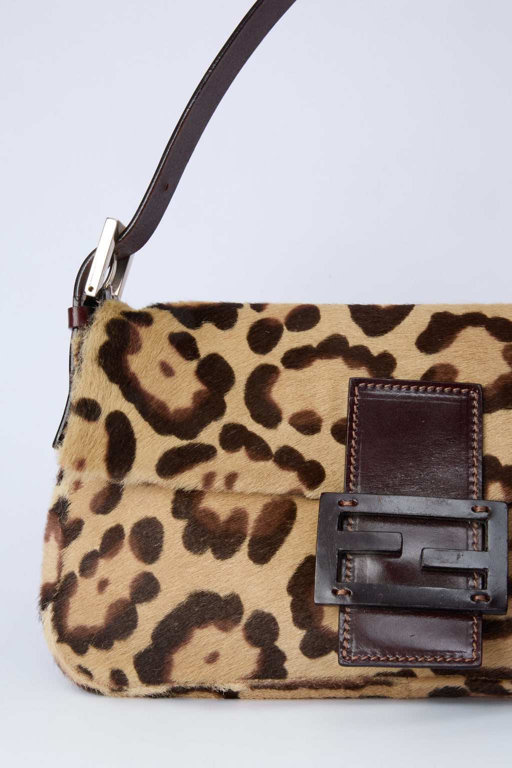 FENDI LEOPARD-PRINT BAGUETTE