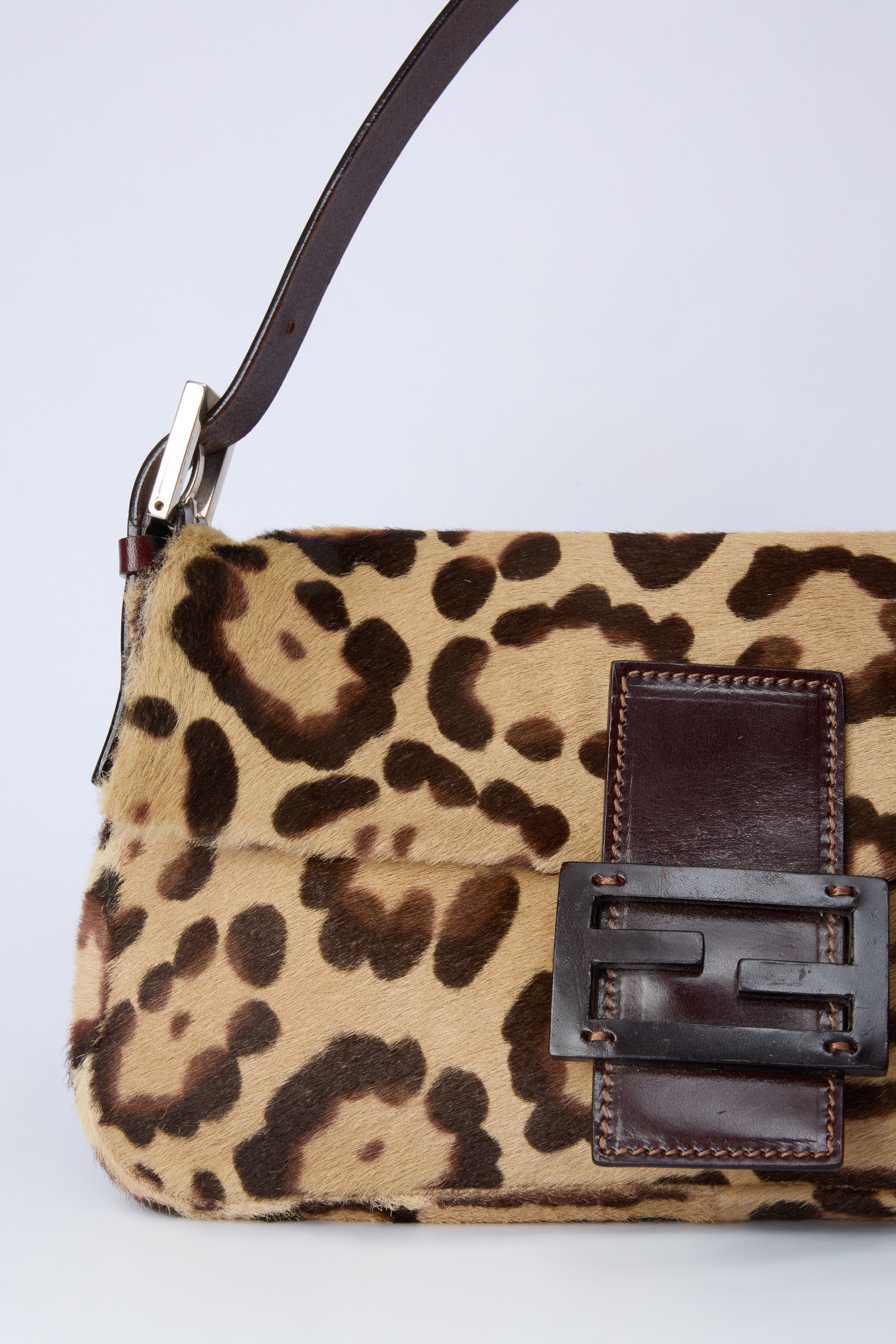 FENDI LEOPARD-PRINT BAGUETTE