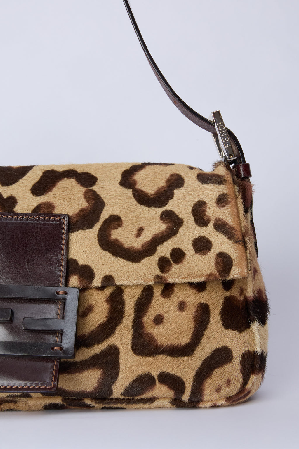 FENDI LEOPARD-PRINT BAGUETTE
