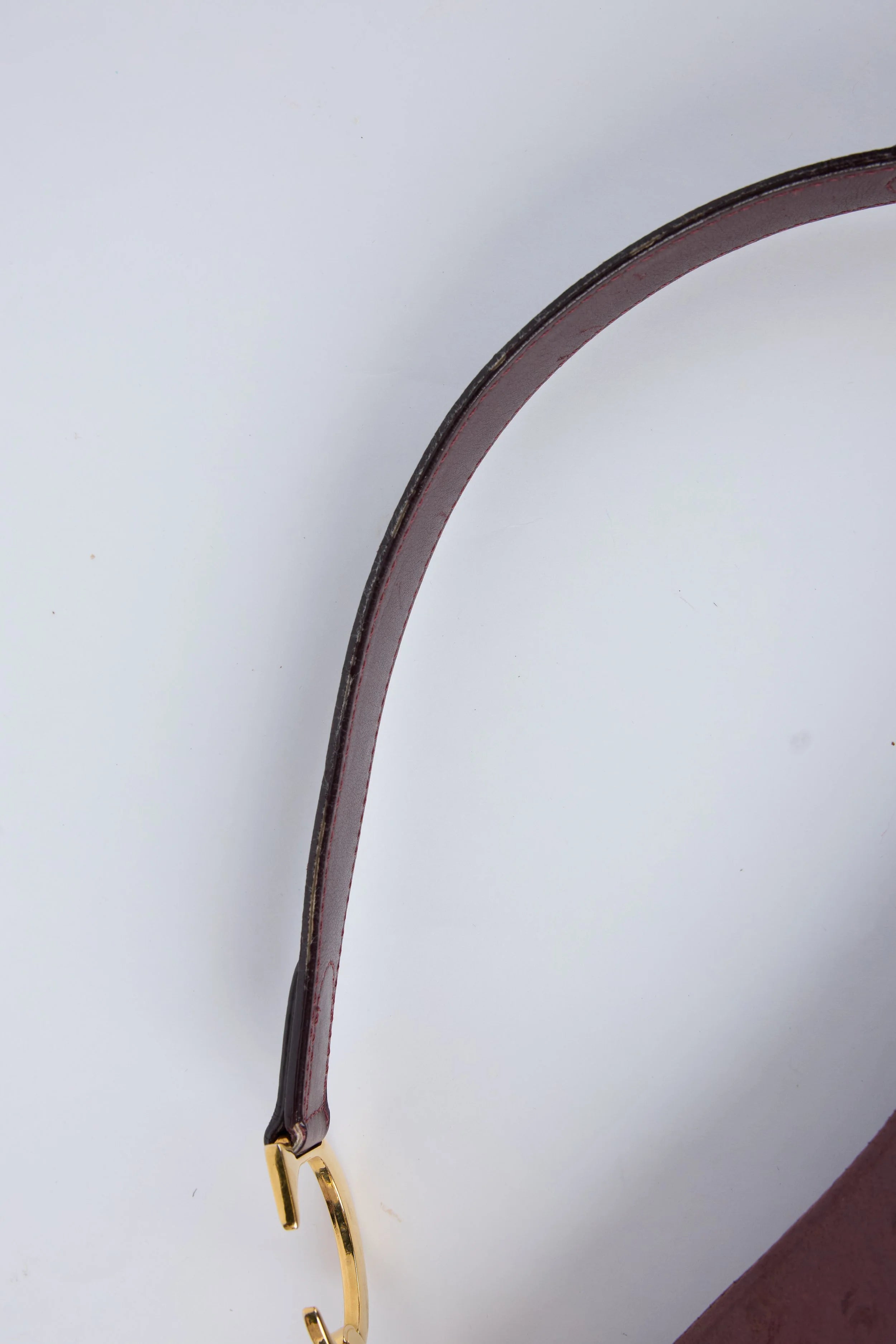 DIOR VIOLET OSTRICH SADDLE