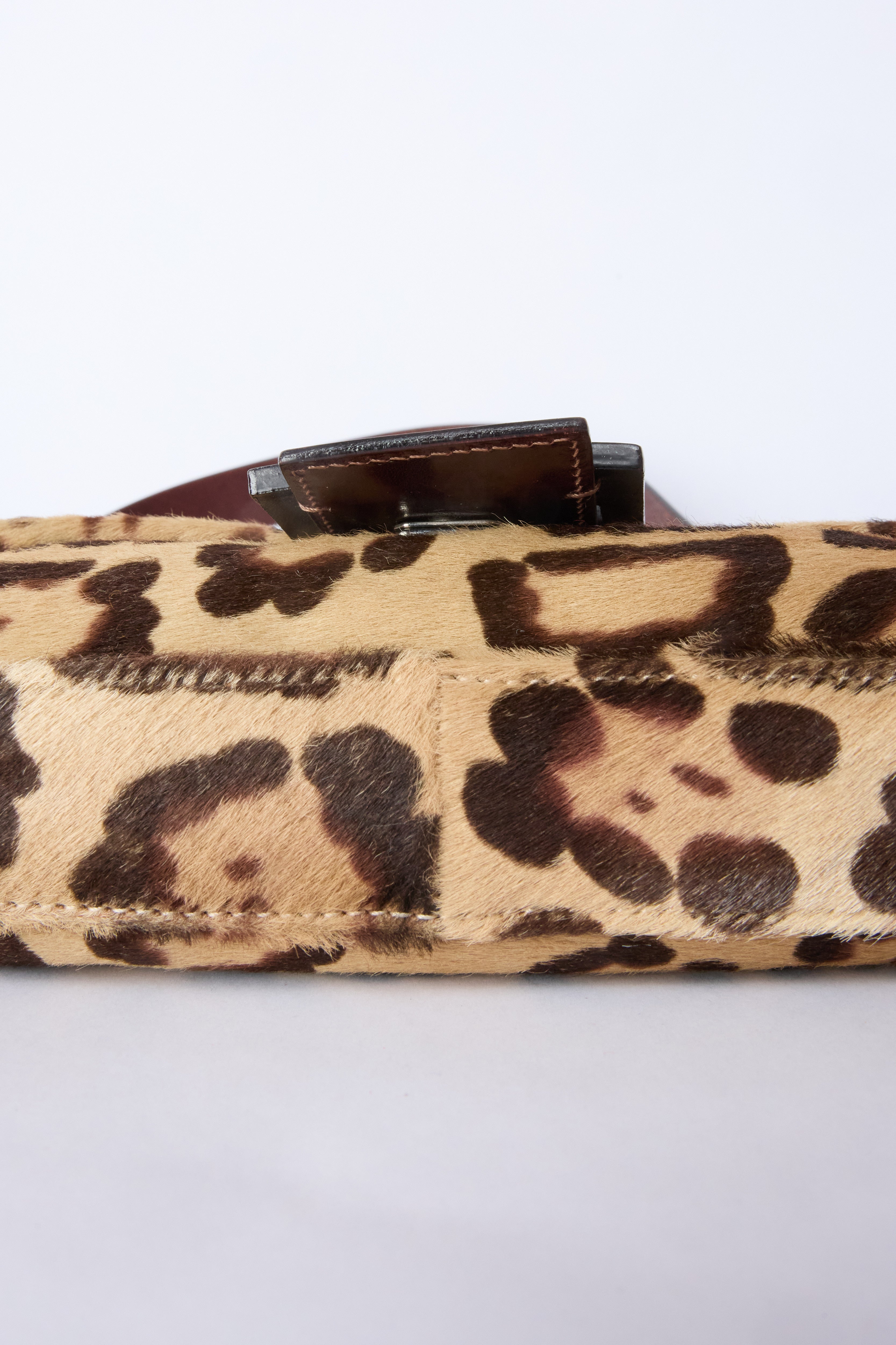 FENDI LEOPARD-PRINT BAGUETTE