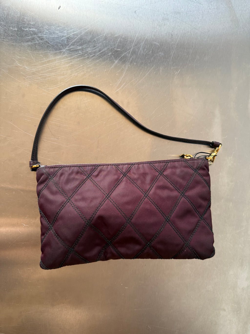 PRADA PURPLE TESSUTO POCHETTE