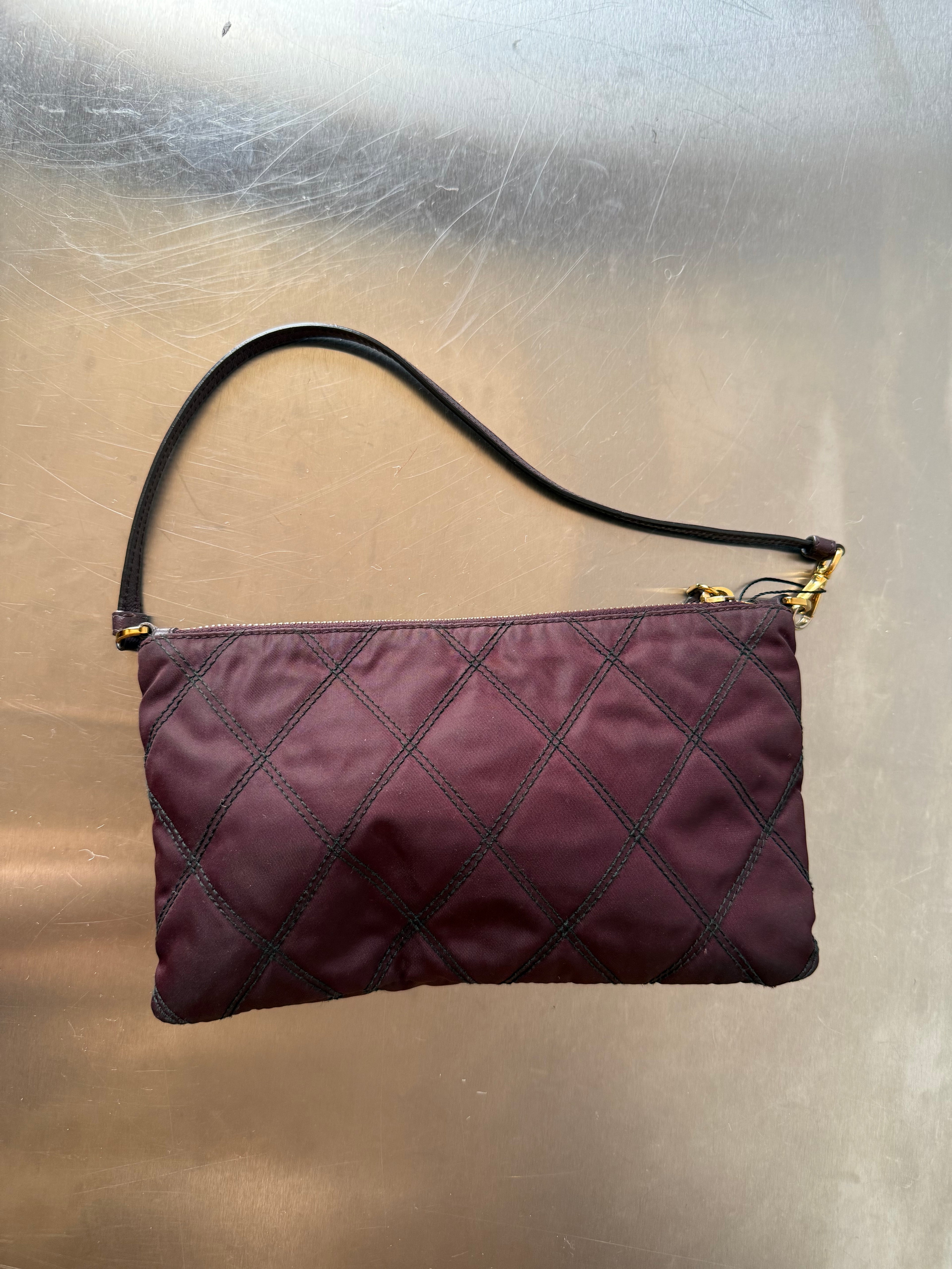 PRADA PURPLE TESSUTO POCHETTE