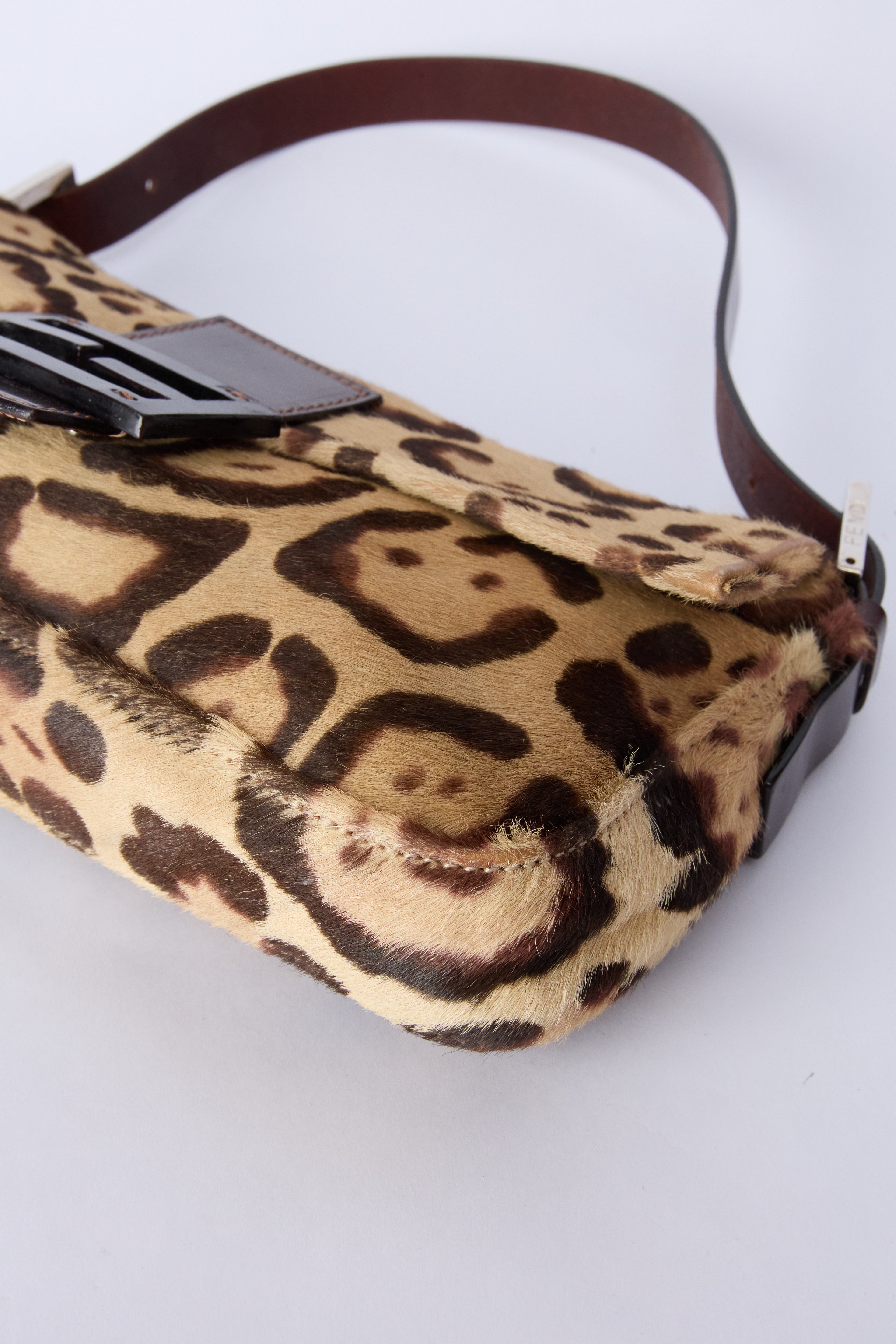 FENDI LEOPARD-PRINT BAGUETTE
