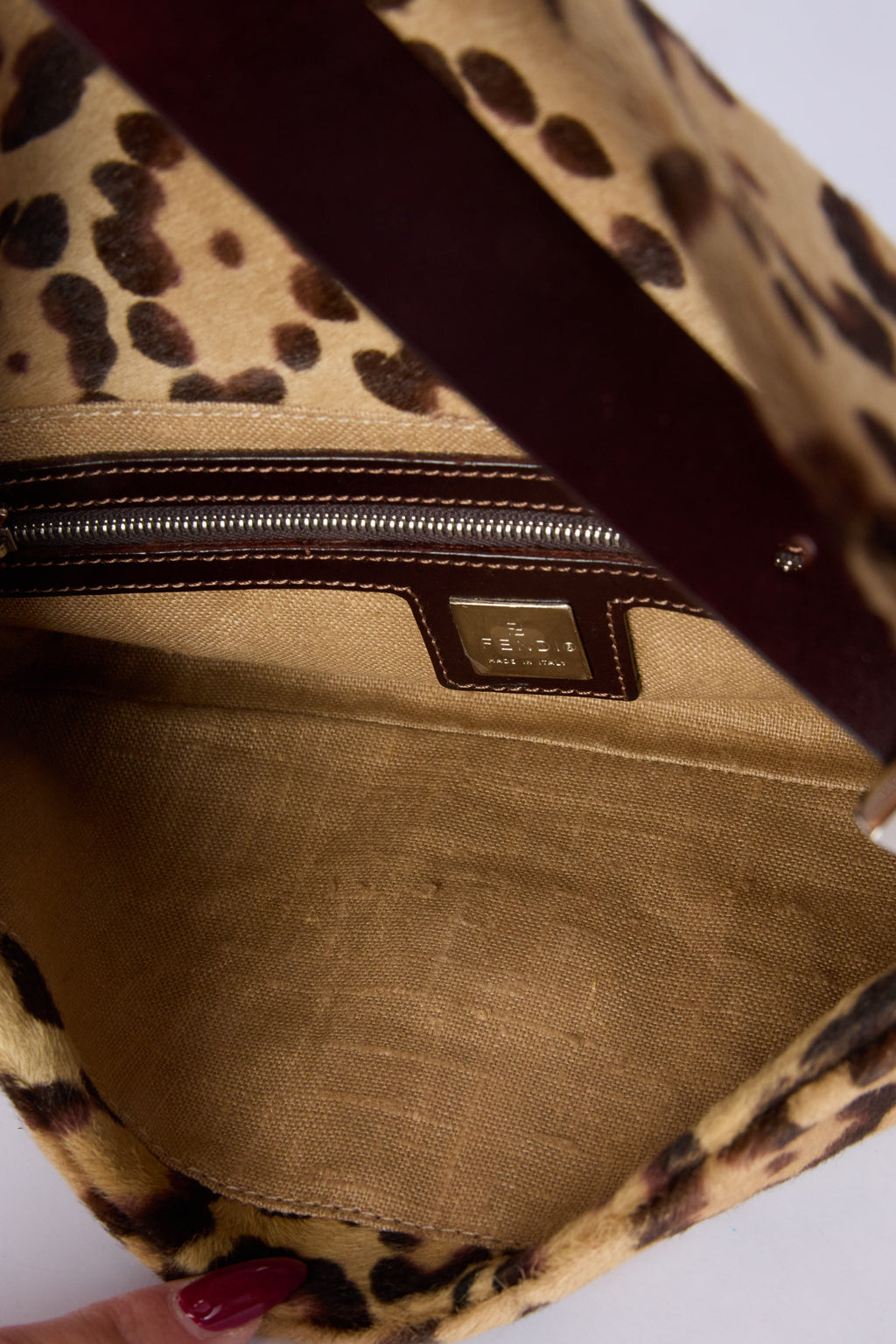 FENDI LEOPARD-PRINT BAGUETTE