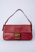 FENDI RED LEATHER BAGUETTE