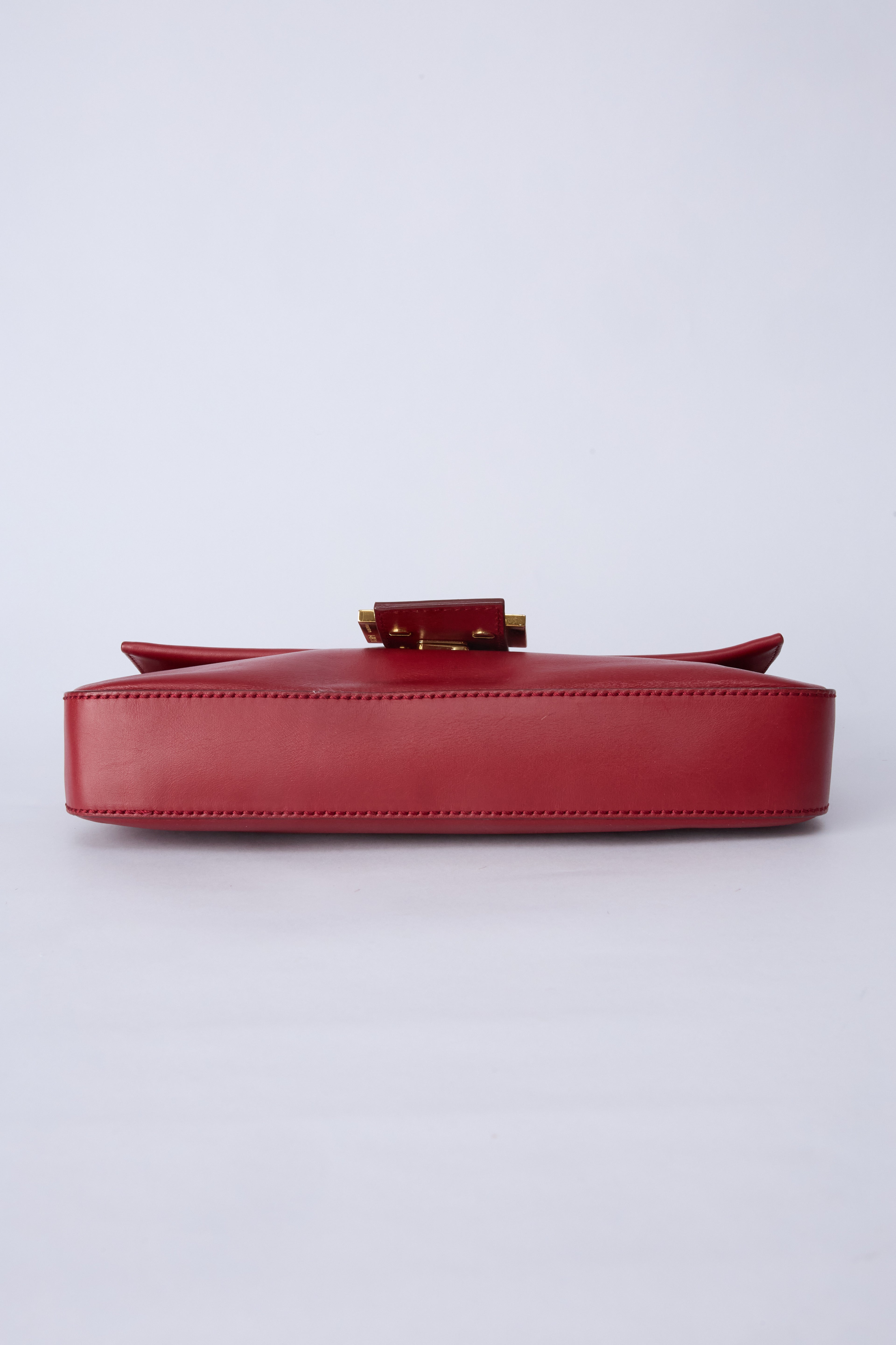 FENDI RED LEATHER BAGUETTE