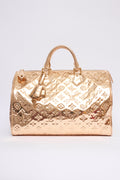 LOUIS VUITTON GOLD MIROIR SPEEDY 40
