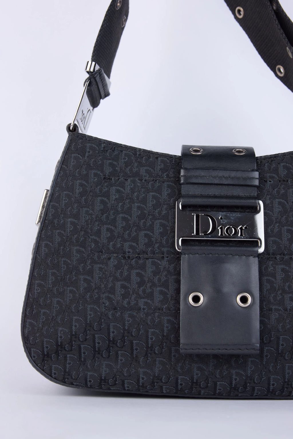 DIOR BLACK OBLQIUE  SHOULDER BAG