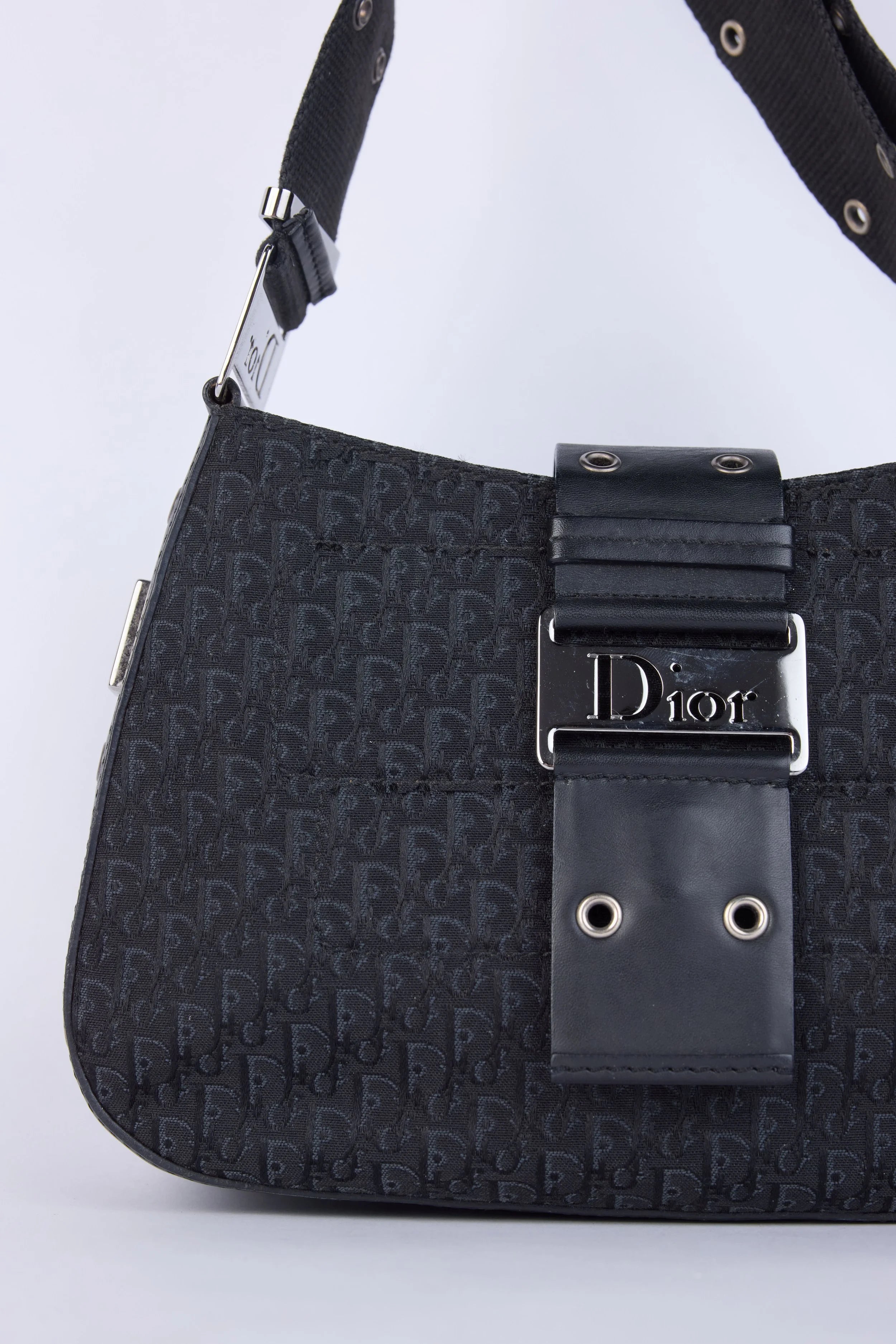 DIOR BLACK OBLQIUE  SHOULDER BAG