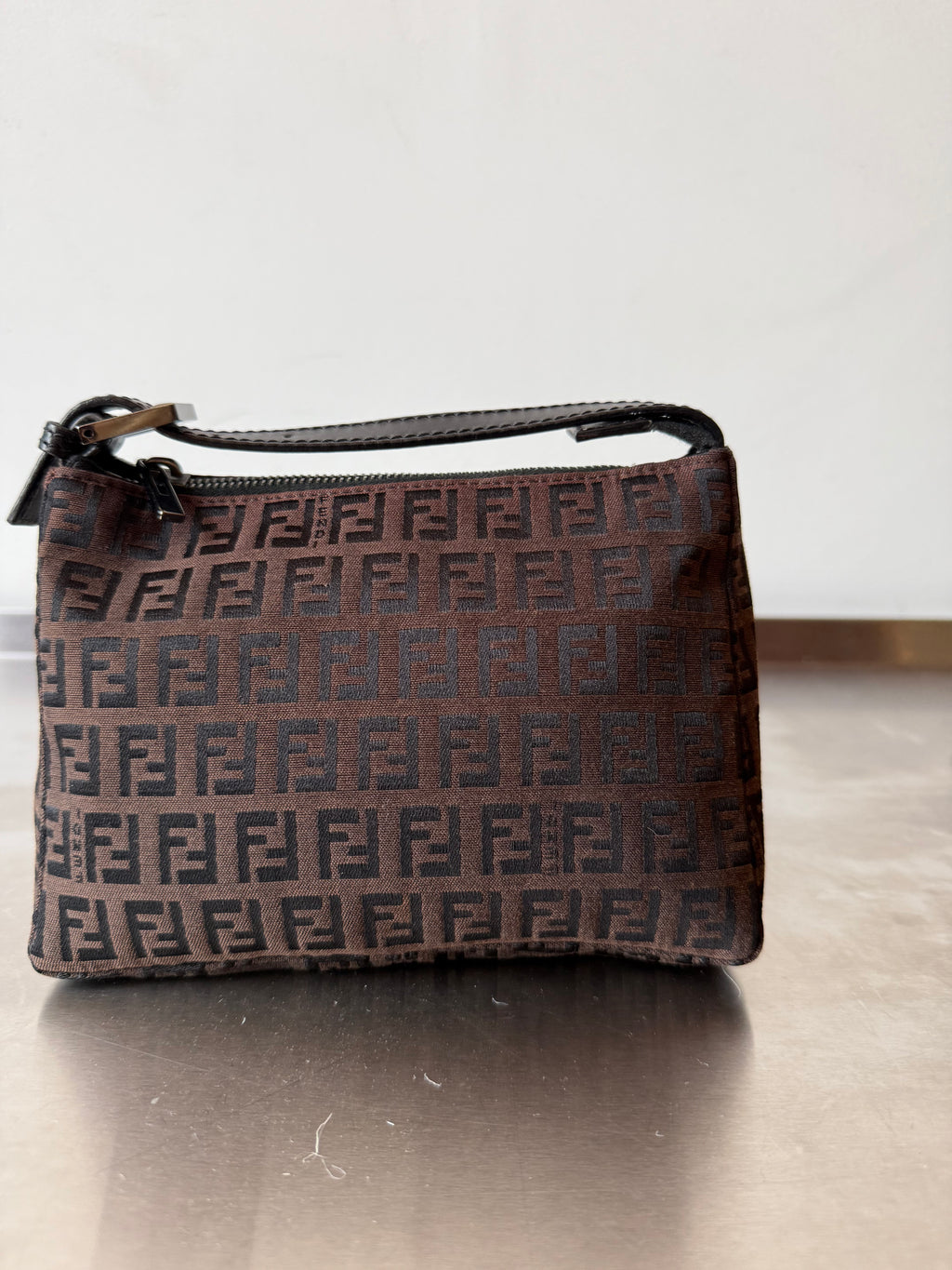 FENDI SMALL ZUCCA POCHETTE