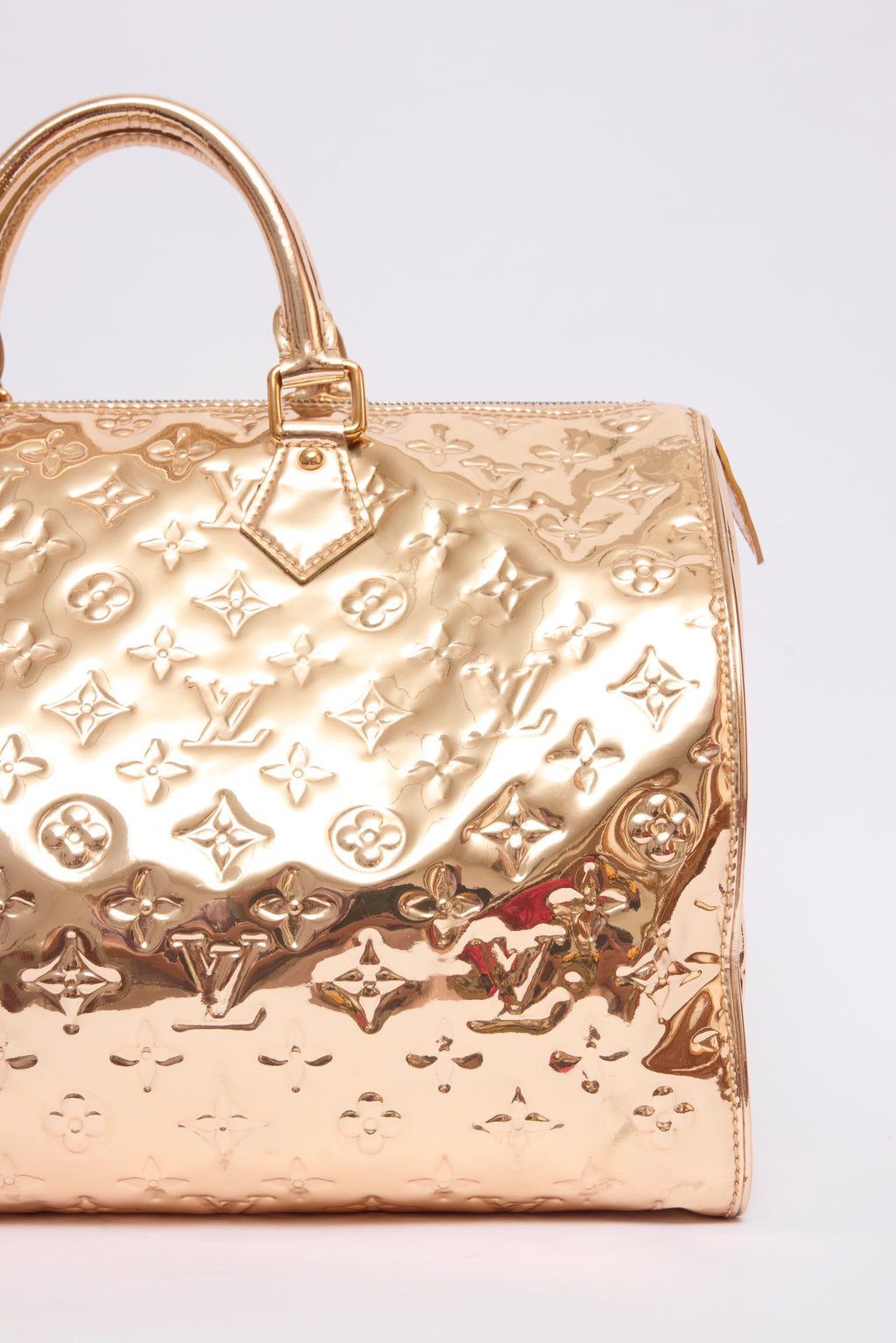 LOUIS VUITTON GOLD MIROIR SPEEDY 40