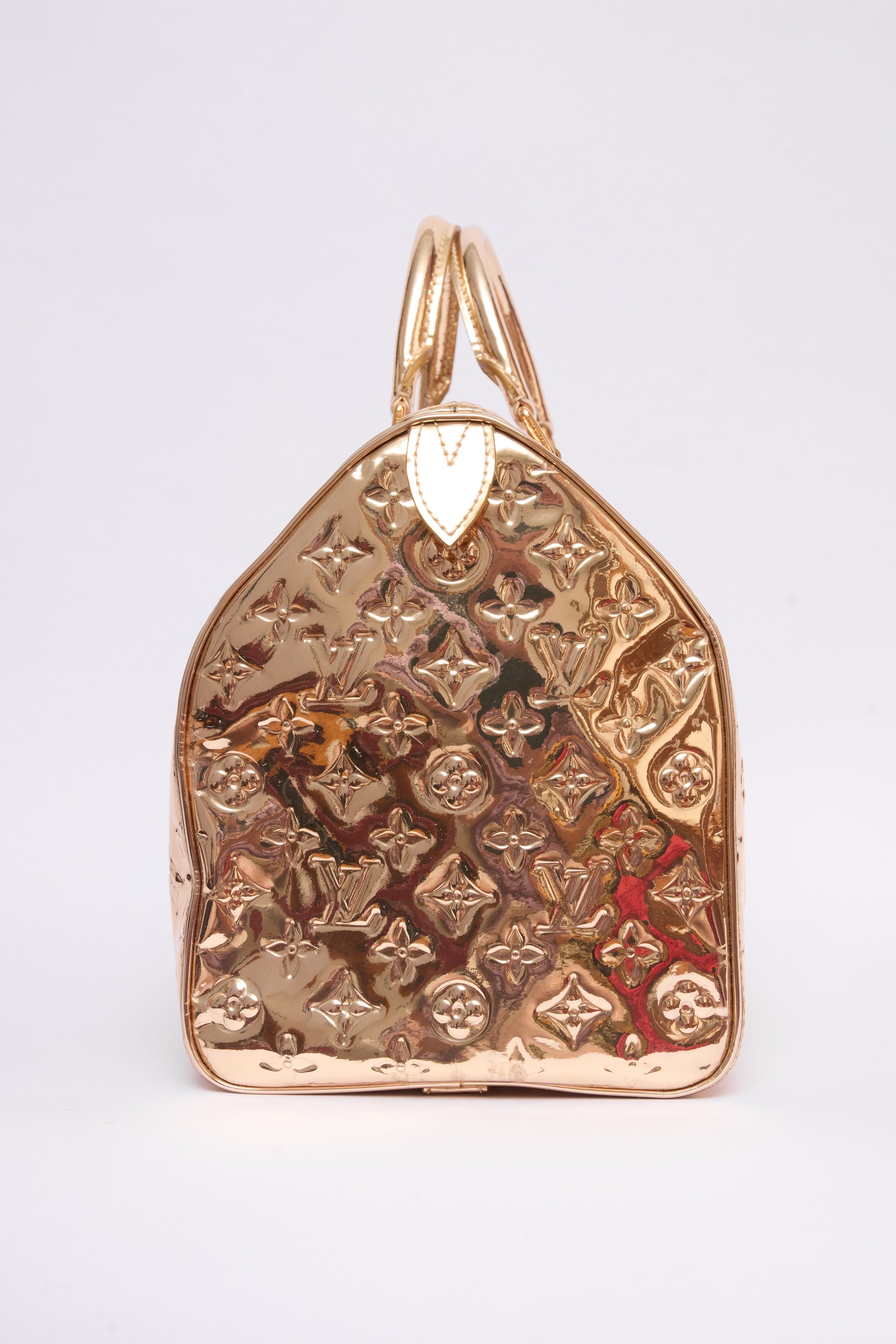 LOUIS VUITTON GOLD MIROIR SPEEDY 40