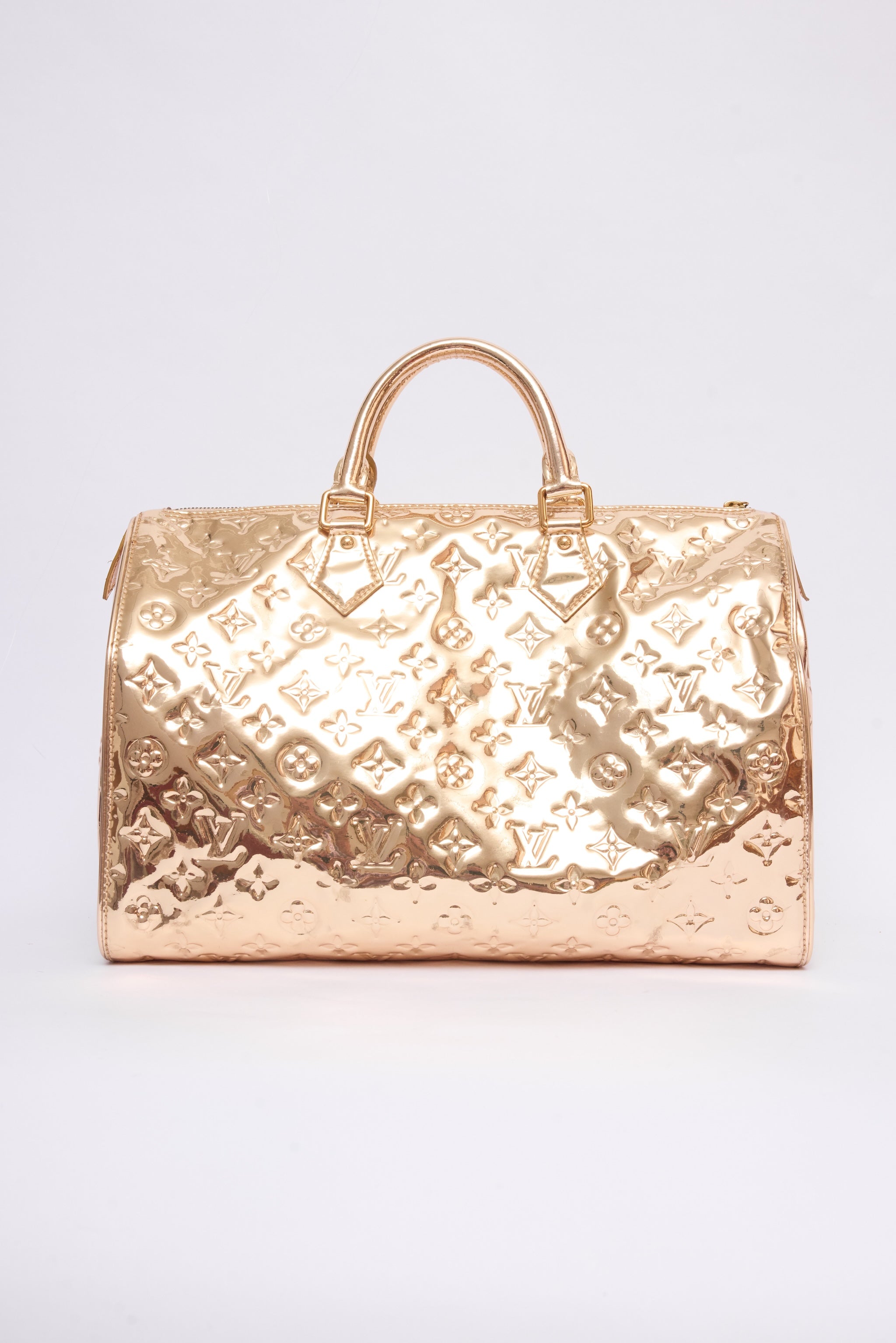 LOUIS VUITTON GOLD MIROIR SPEEDY 40