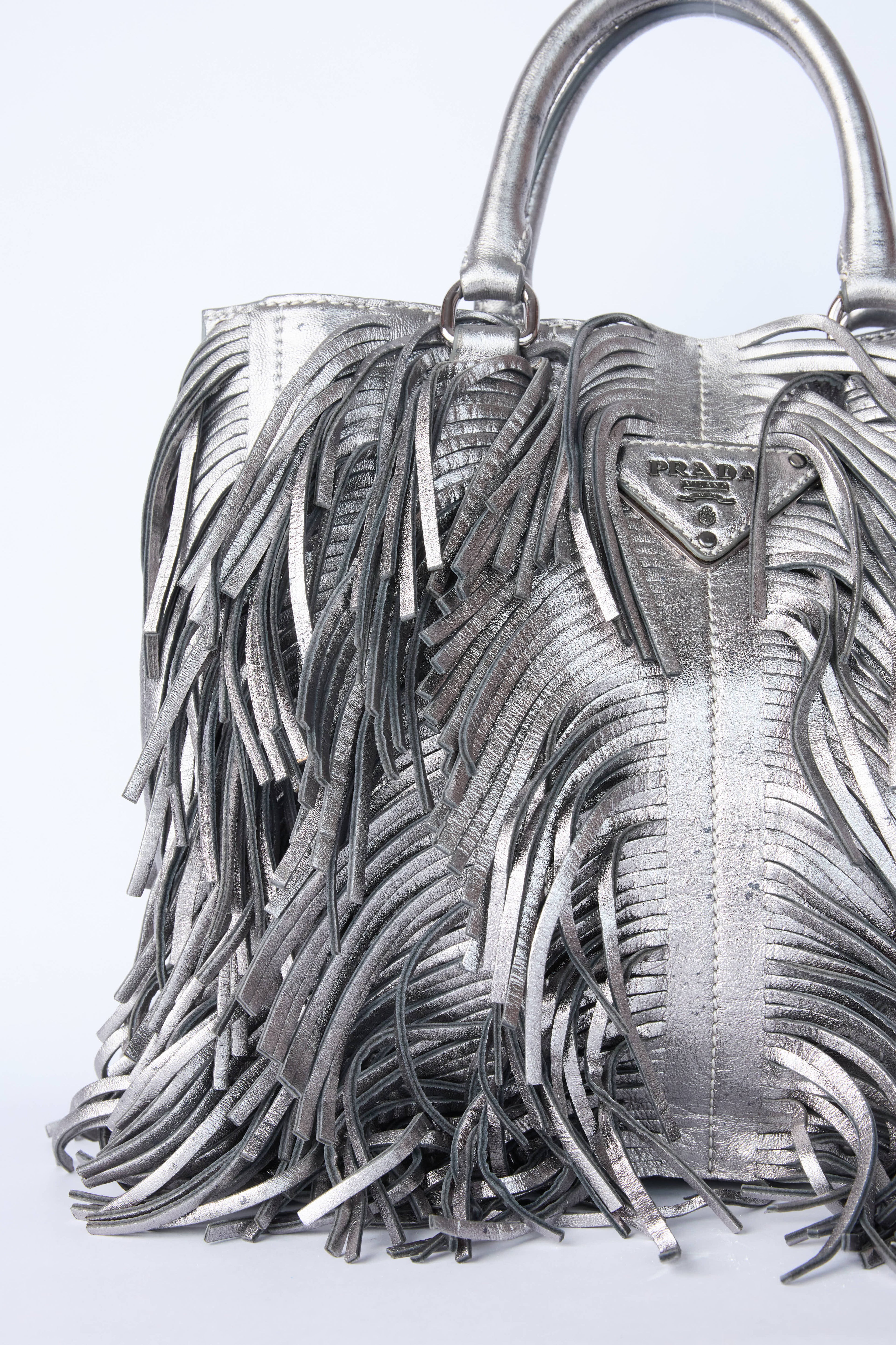 PRADA METALLIC FRINGE BAG
