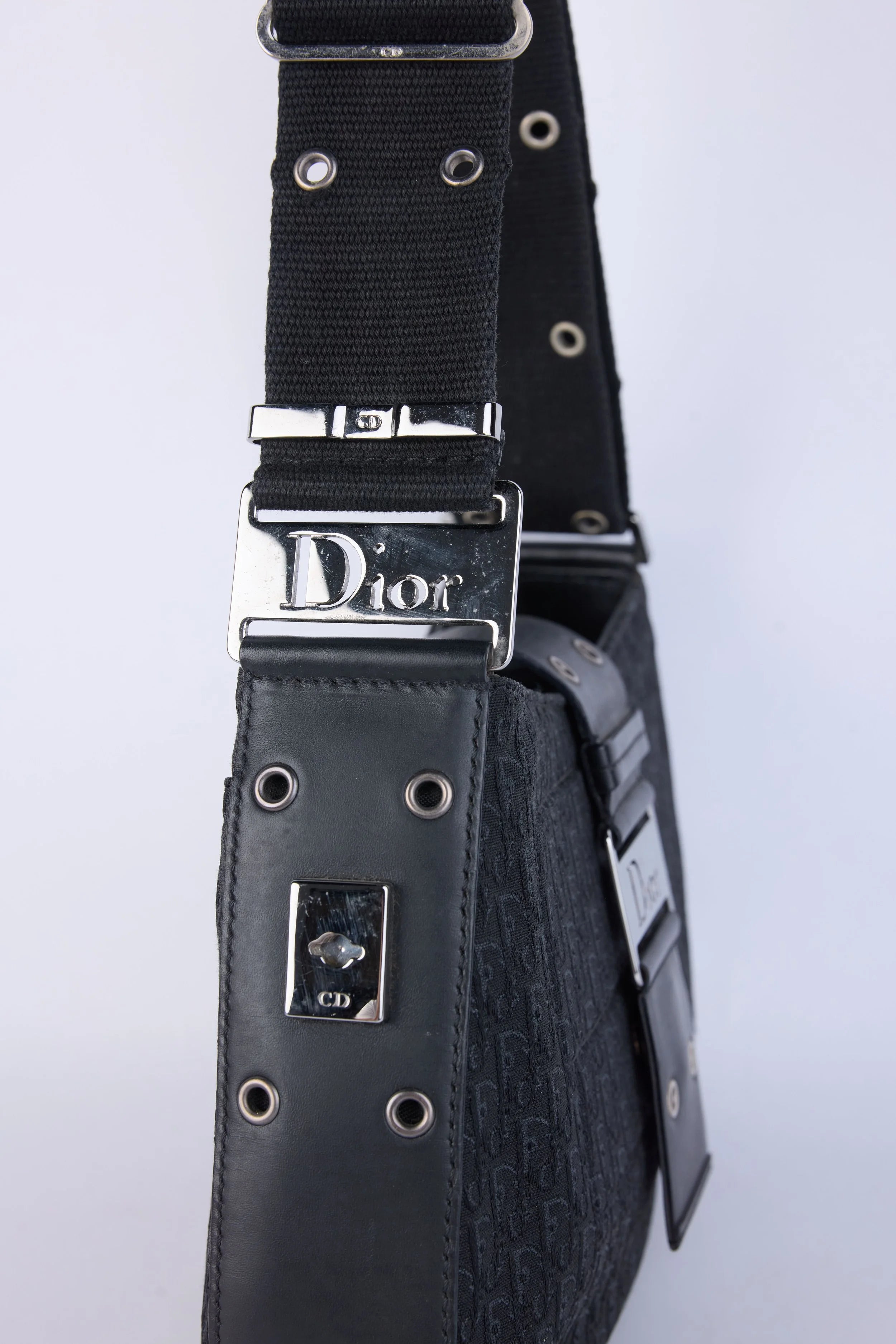 DIOR BLACK OBLQIUE  SHOULDER BAG