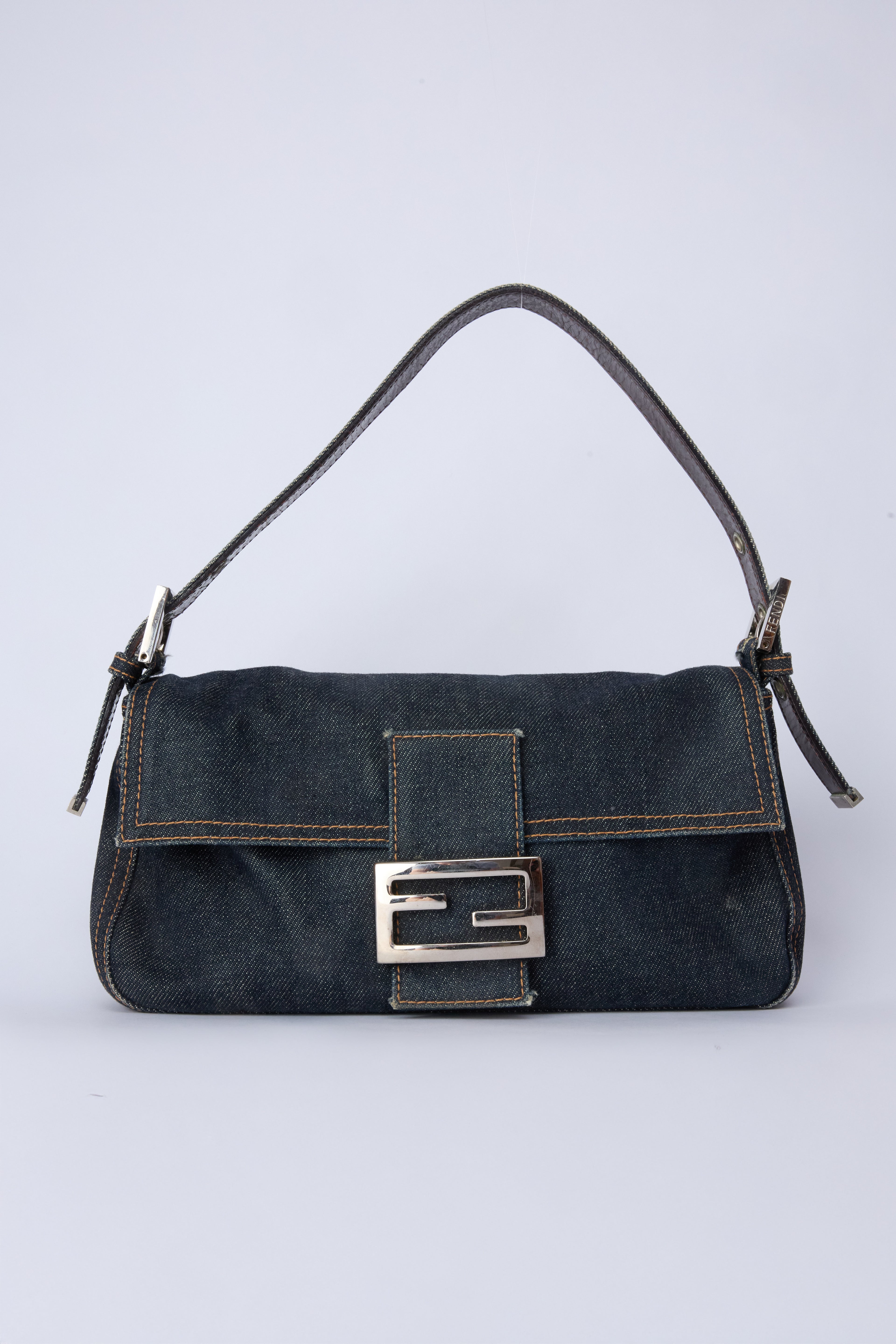 FENDI DENIM BAGUETTE
