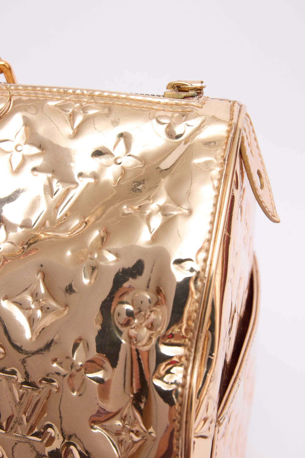 LOUIS VUITTON GOLD MIROIR SPEEDY 40