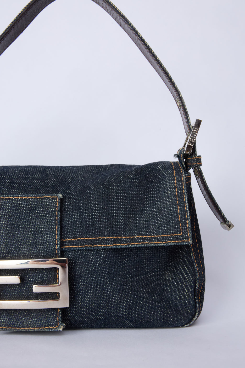 FENDI DENIM BAGUETTE
