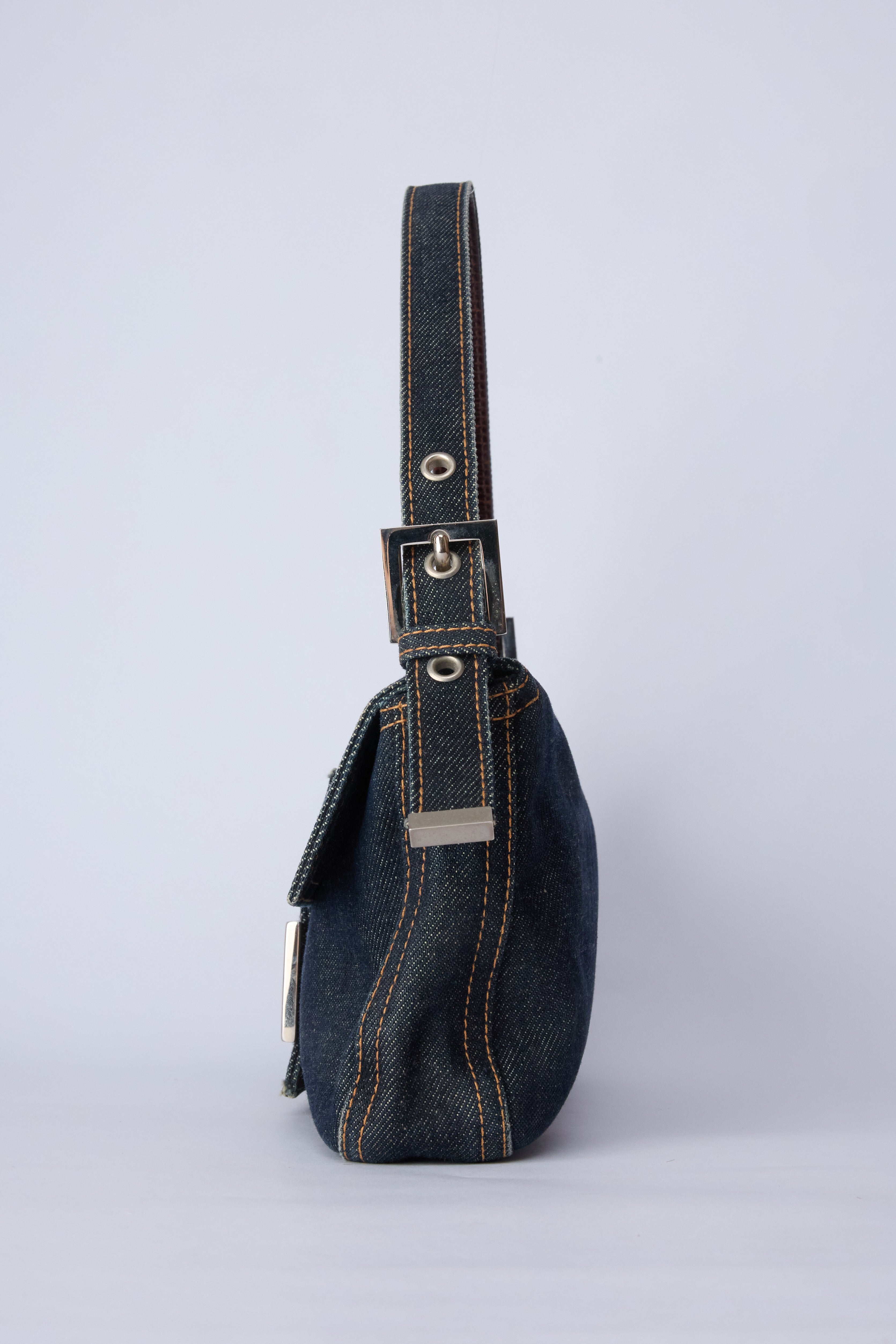 FENDI DENIM BAGUETTE