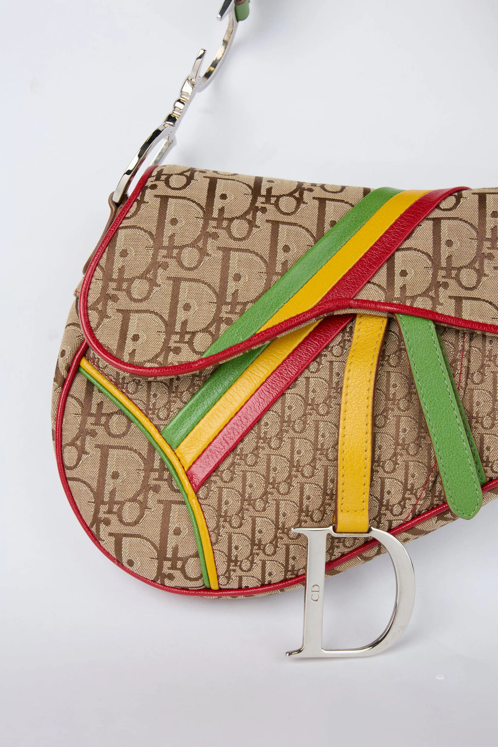 DIOR RASTA CANVAS SADDLE