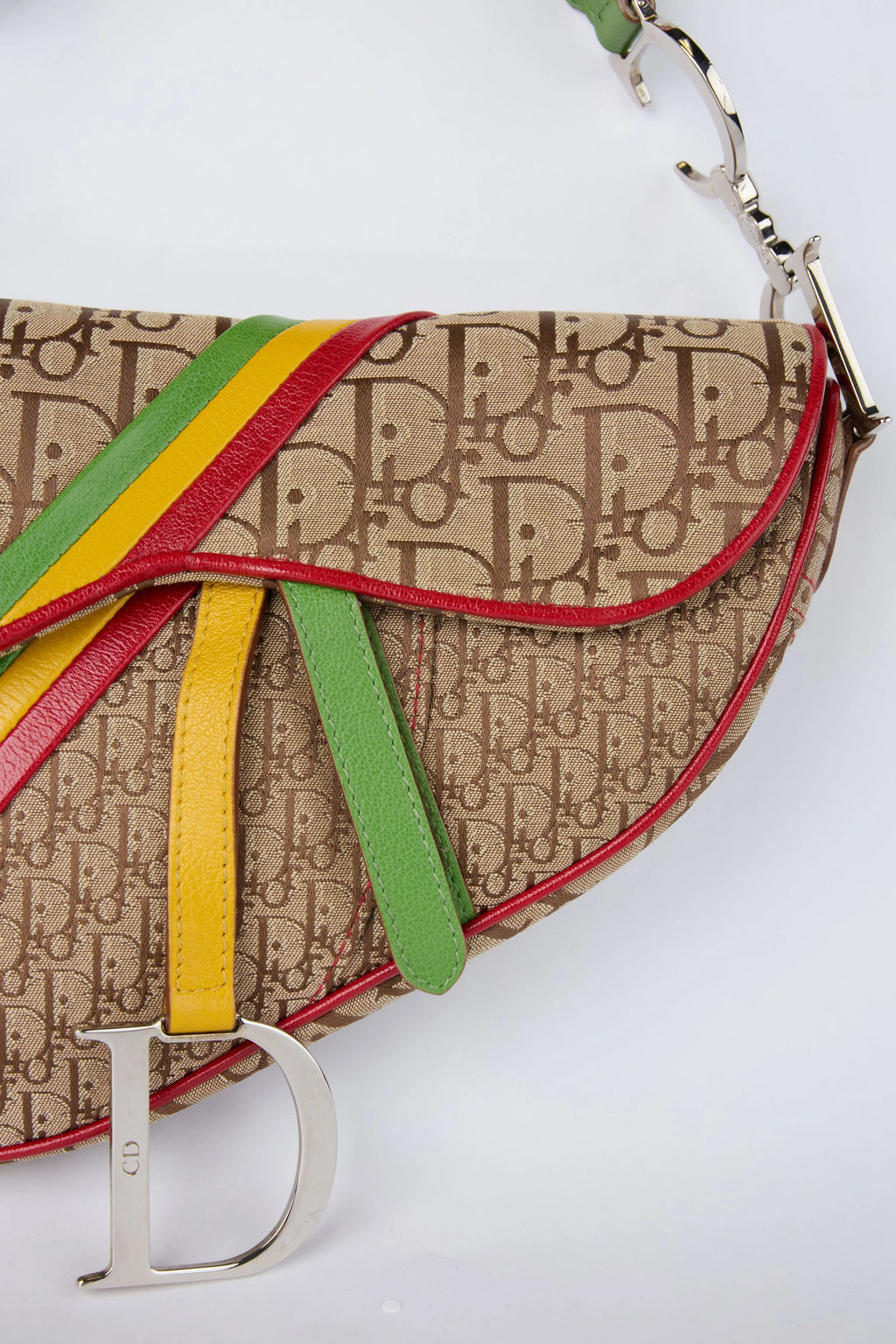 DIOR RASTA CANVAS SADDLE