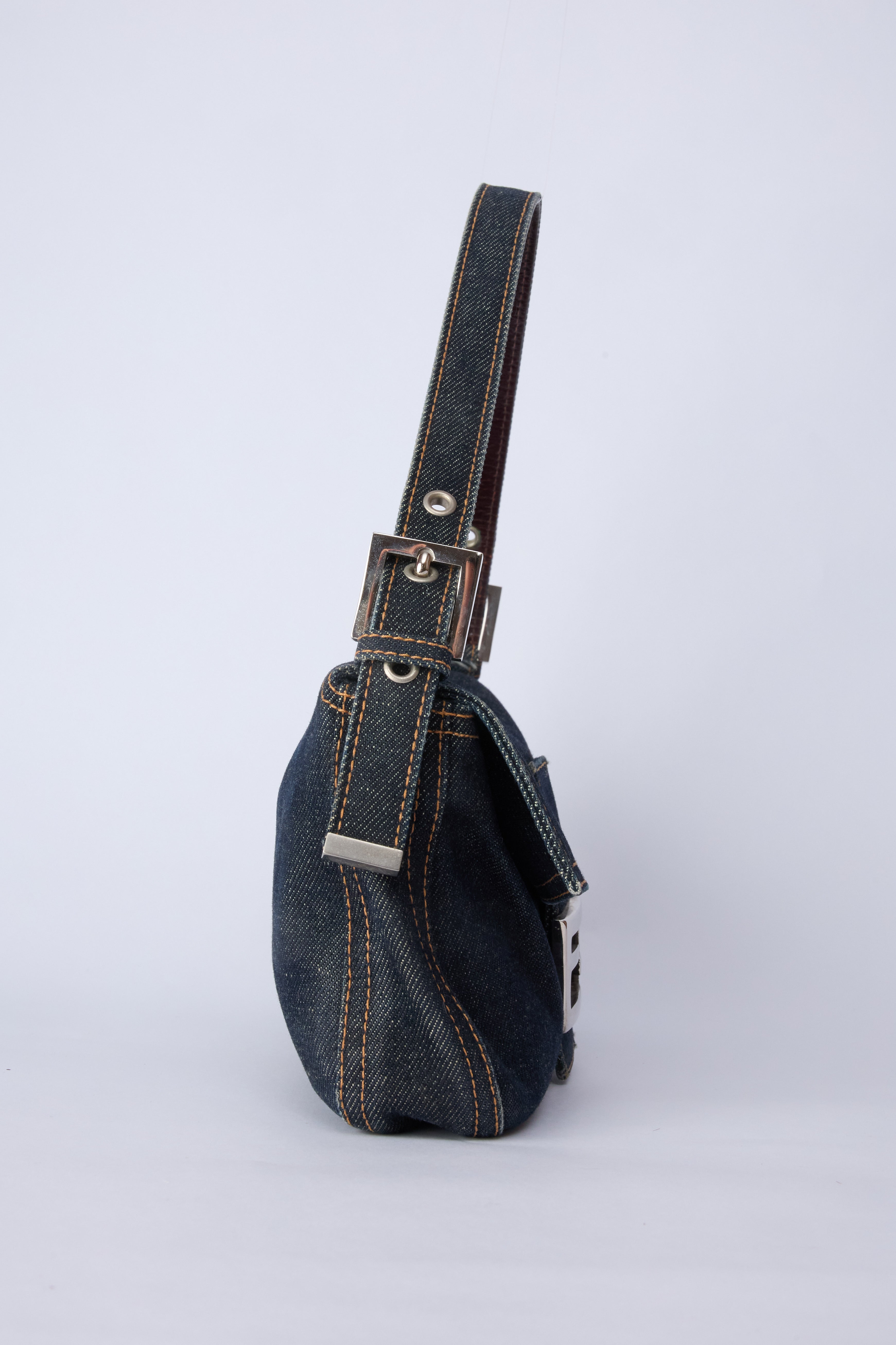 FENDI DENIM BAGUETTE