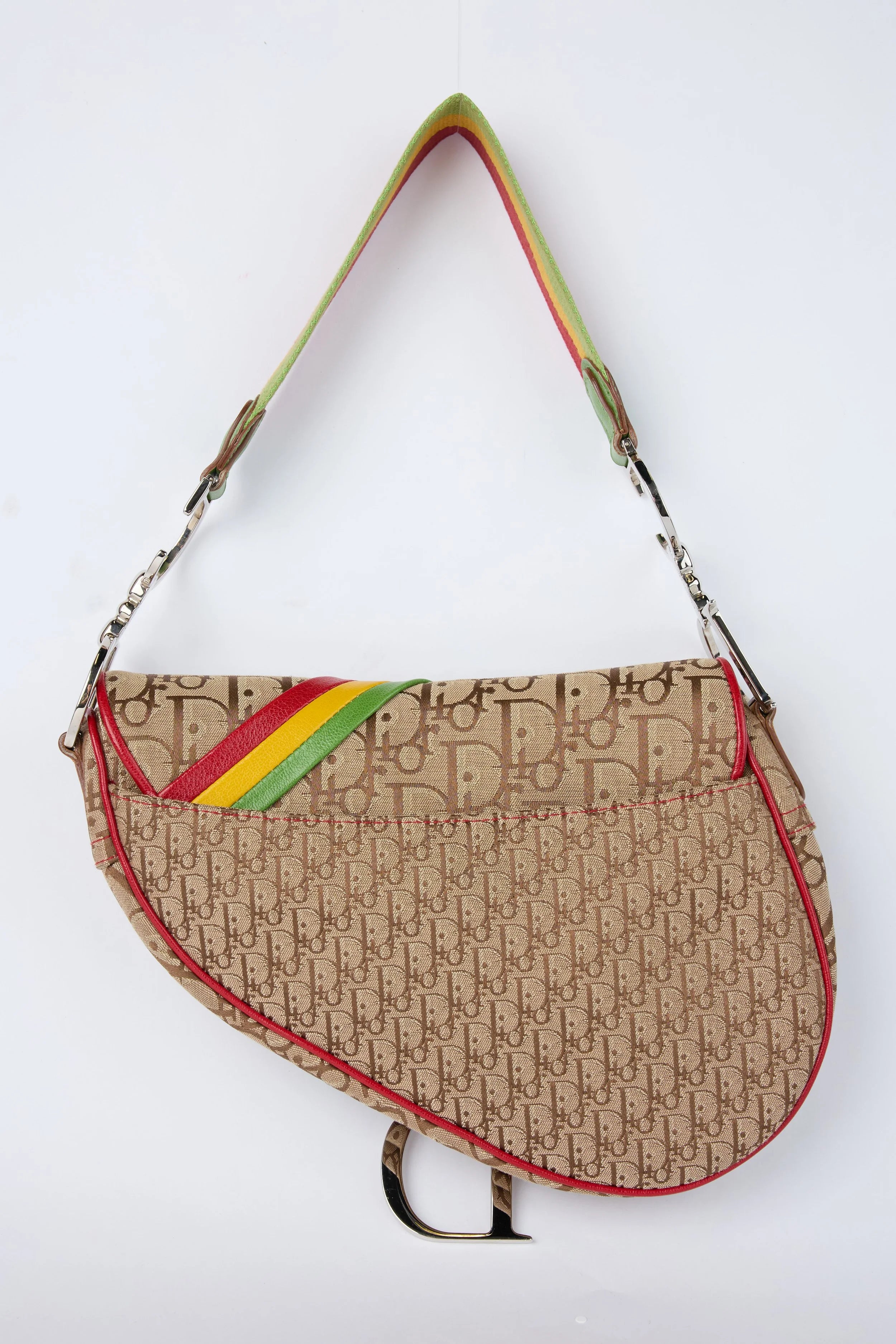 DIOR RASTA CANVAS SADDLE