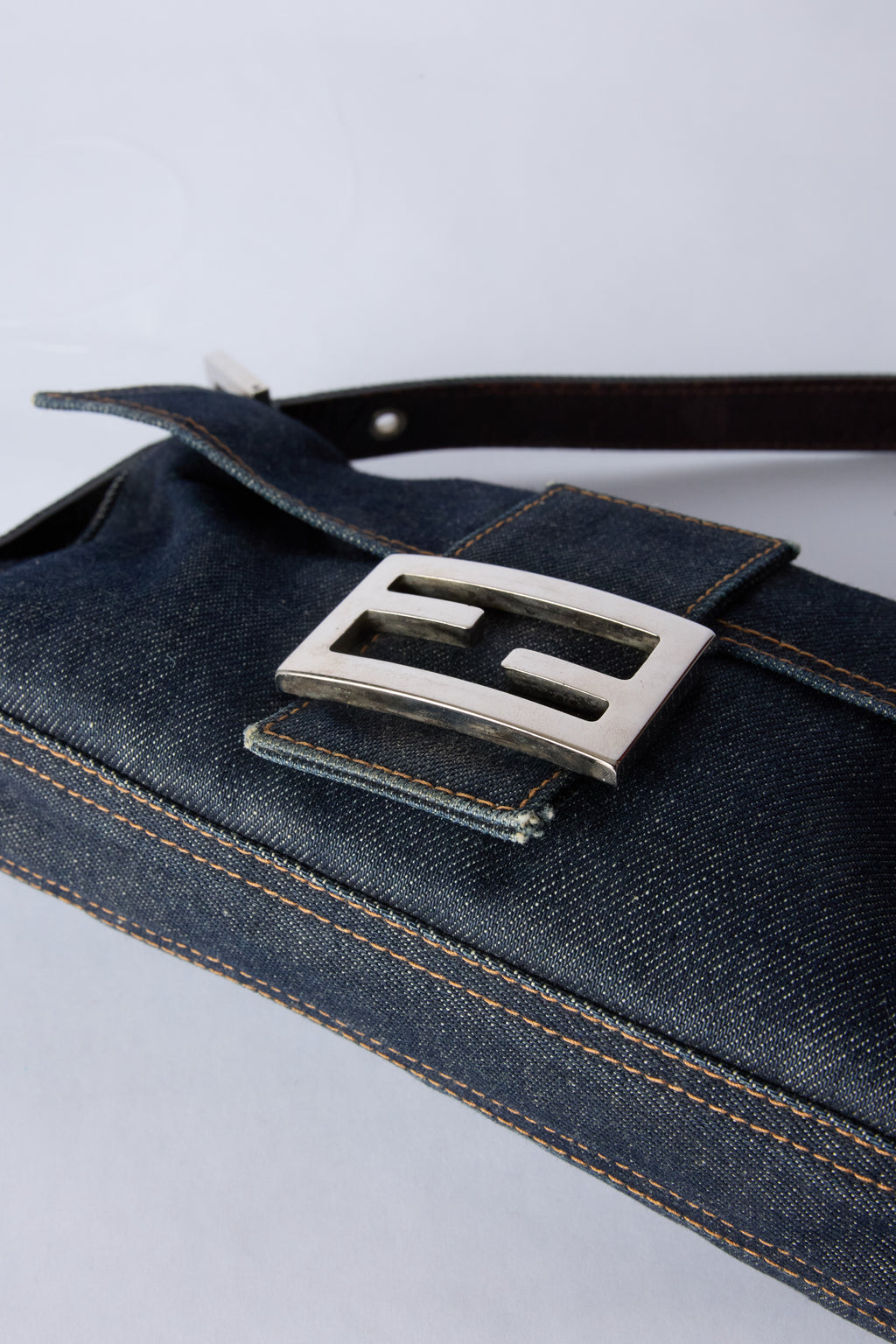 FENDI DENIM BAGUETTE