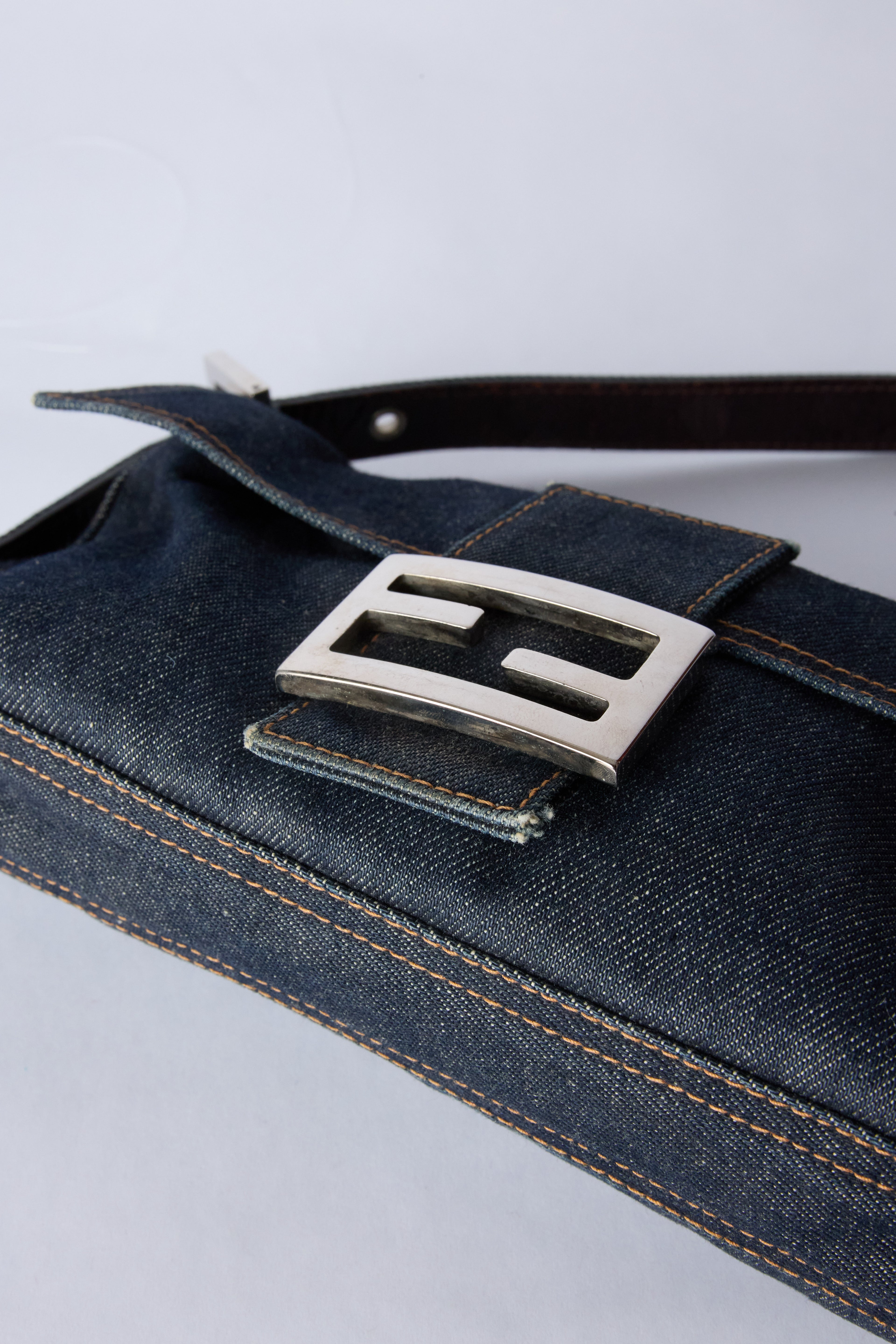 FENDI DENIM BAGUETTE