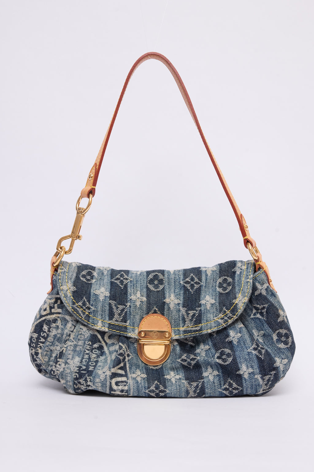 LOUIS VUITTON DENIM RAYE PLEATY