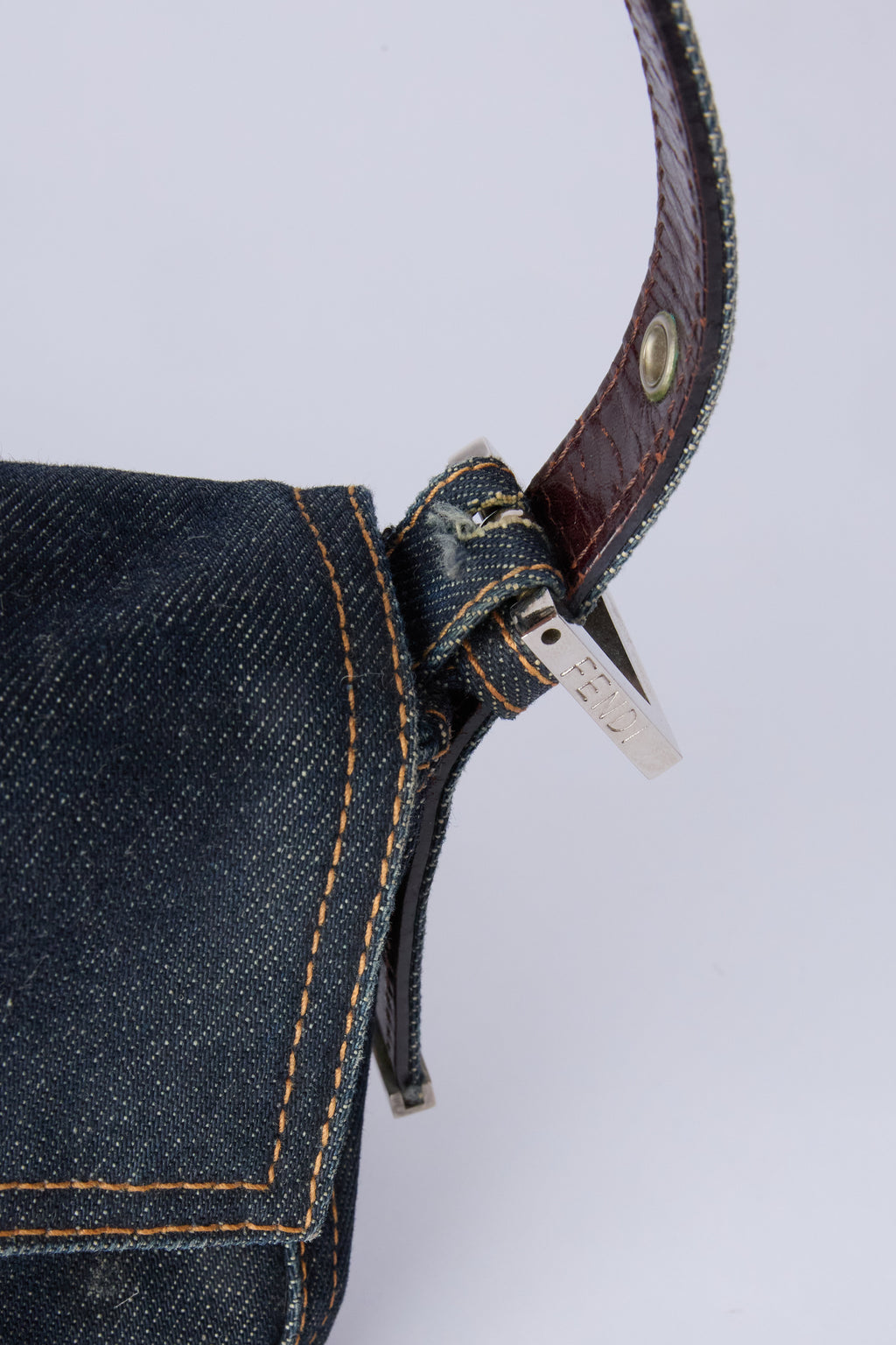 FENDI DENIM BAGUETTE