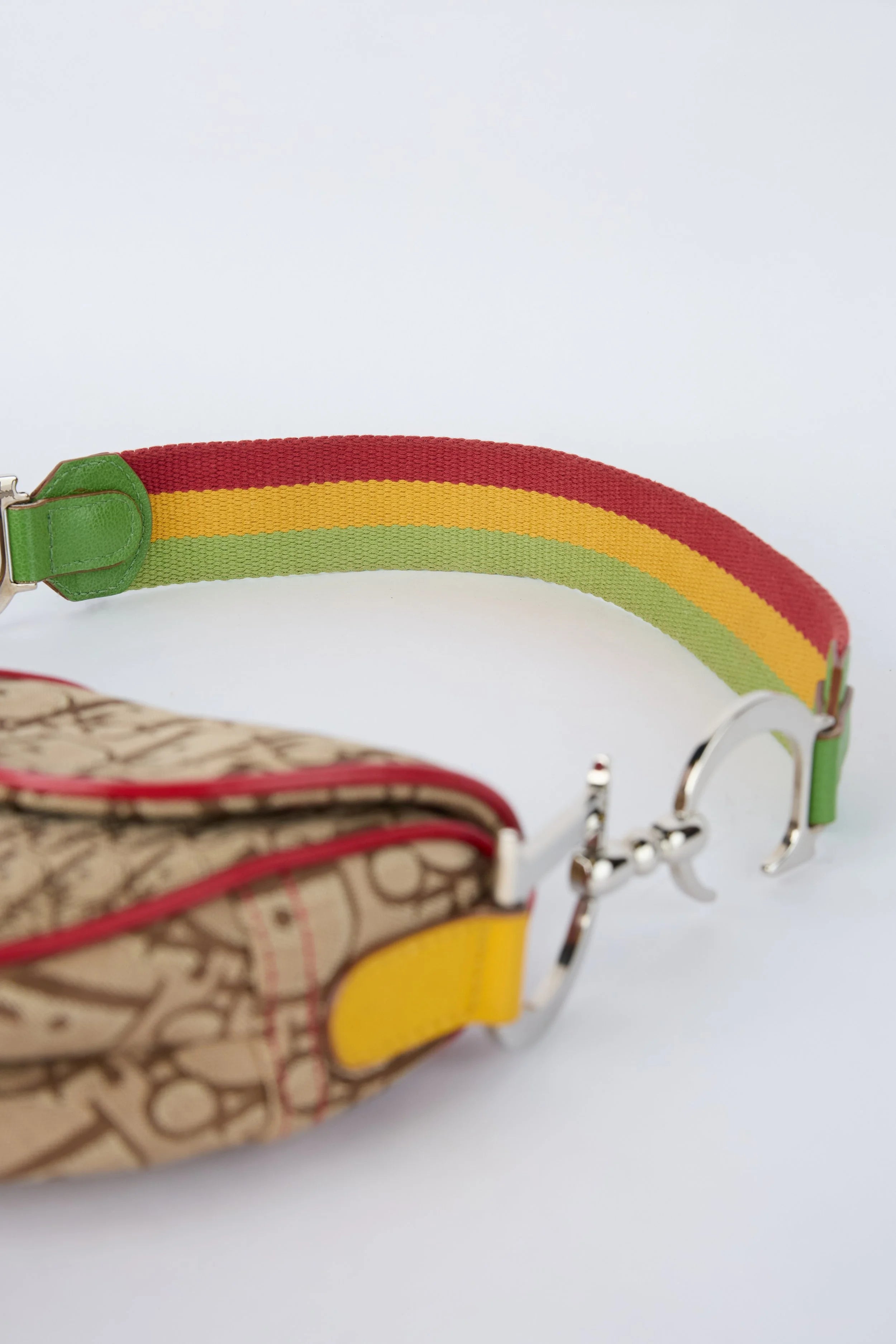DIOR RASTA CANVAS SADDLE